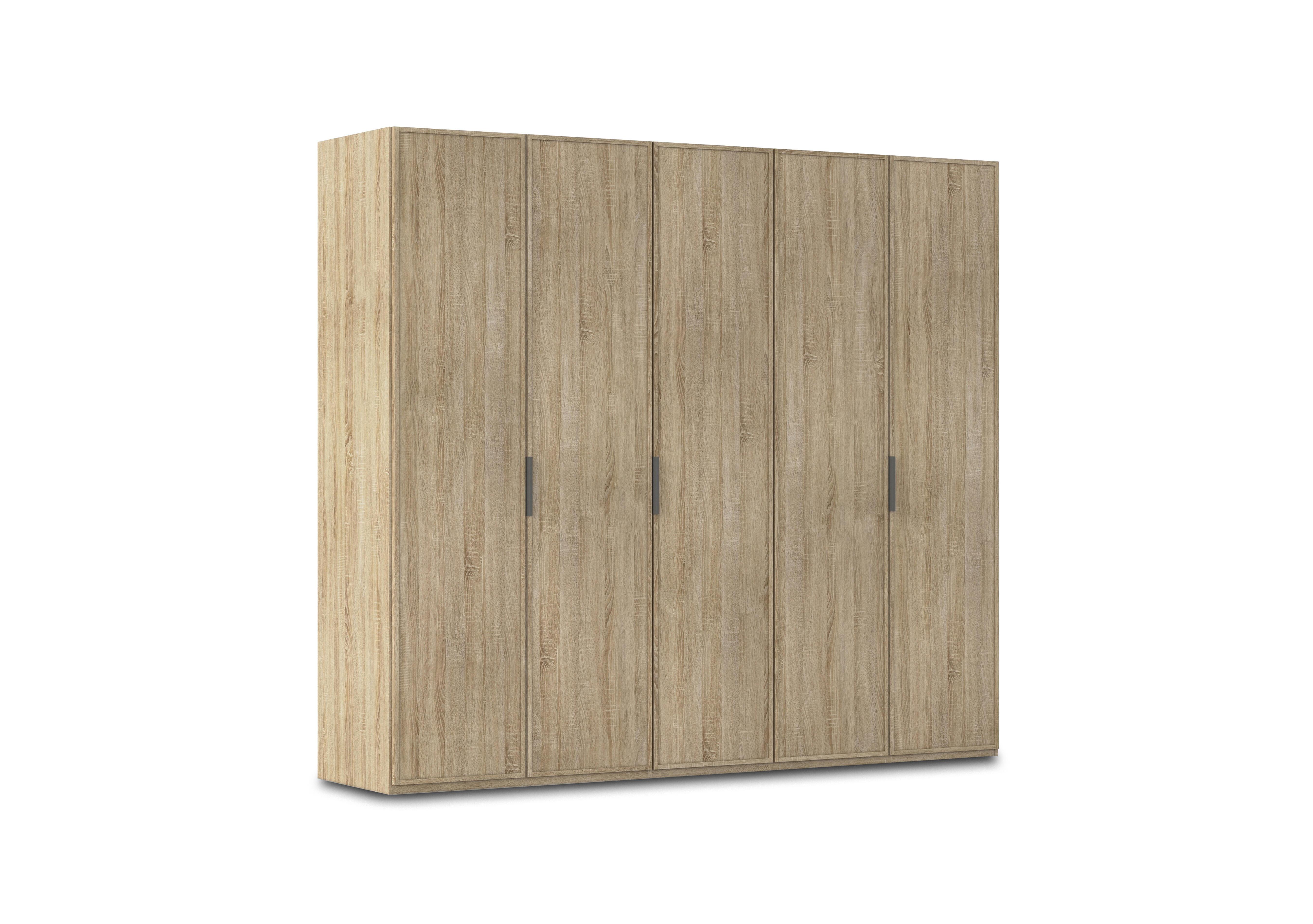 Cadre 251cm 5 Door Hinged Wardrobe in Al759 Sonoma Oak on Furniture Village