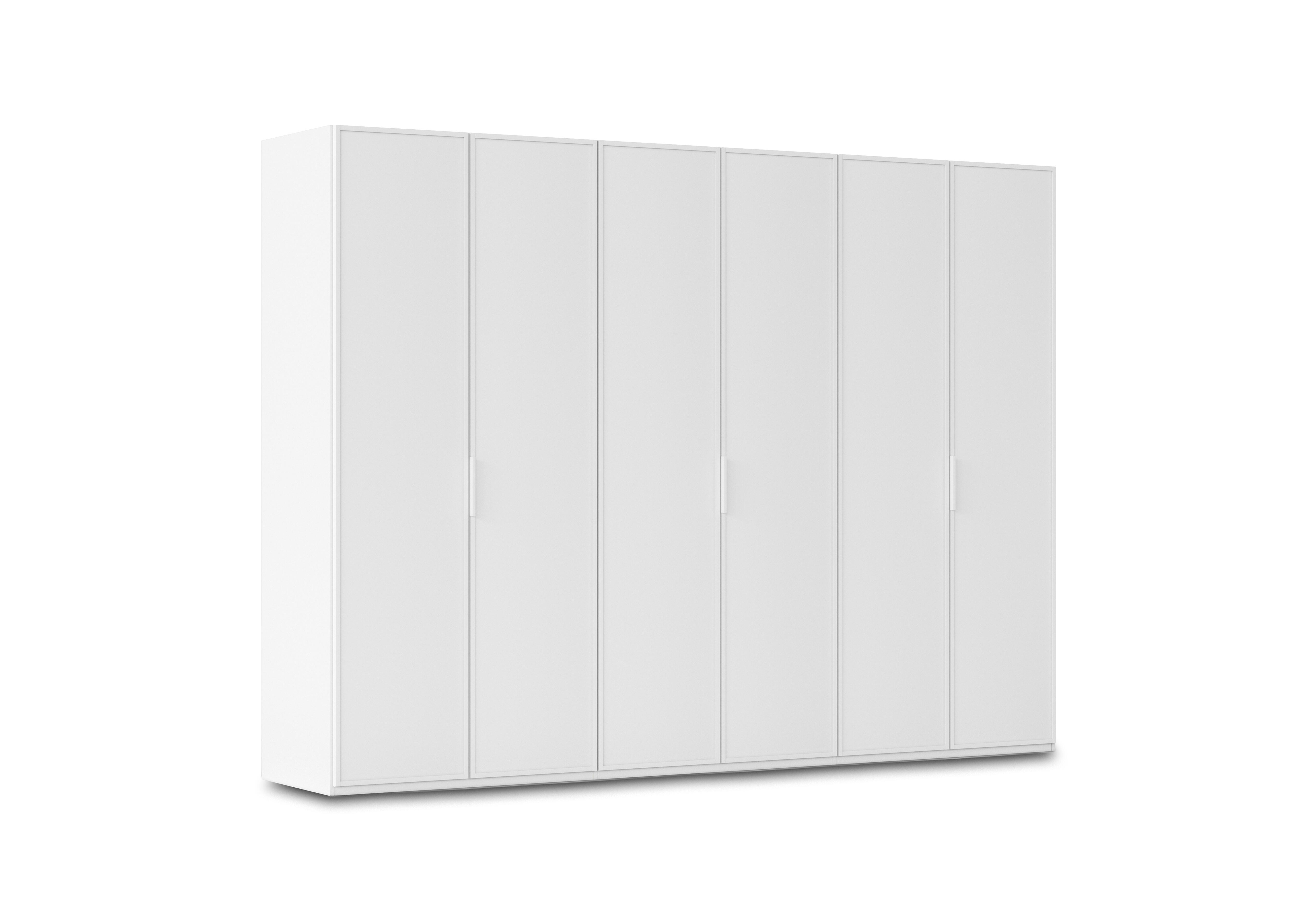 Cadre 301cm 6 Door Hinged Wardrobe in Al757 Alpine White on Furniture Village
