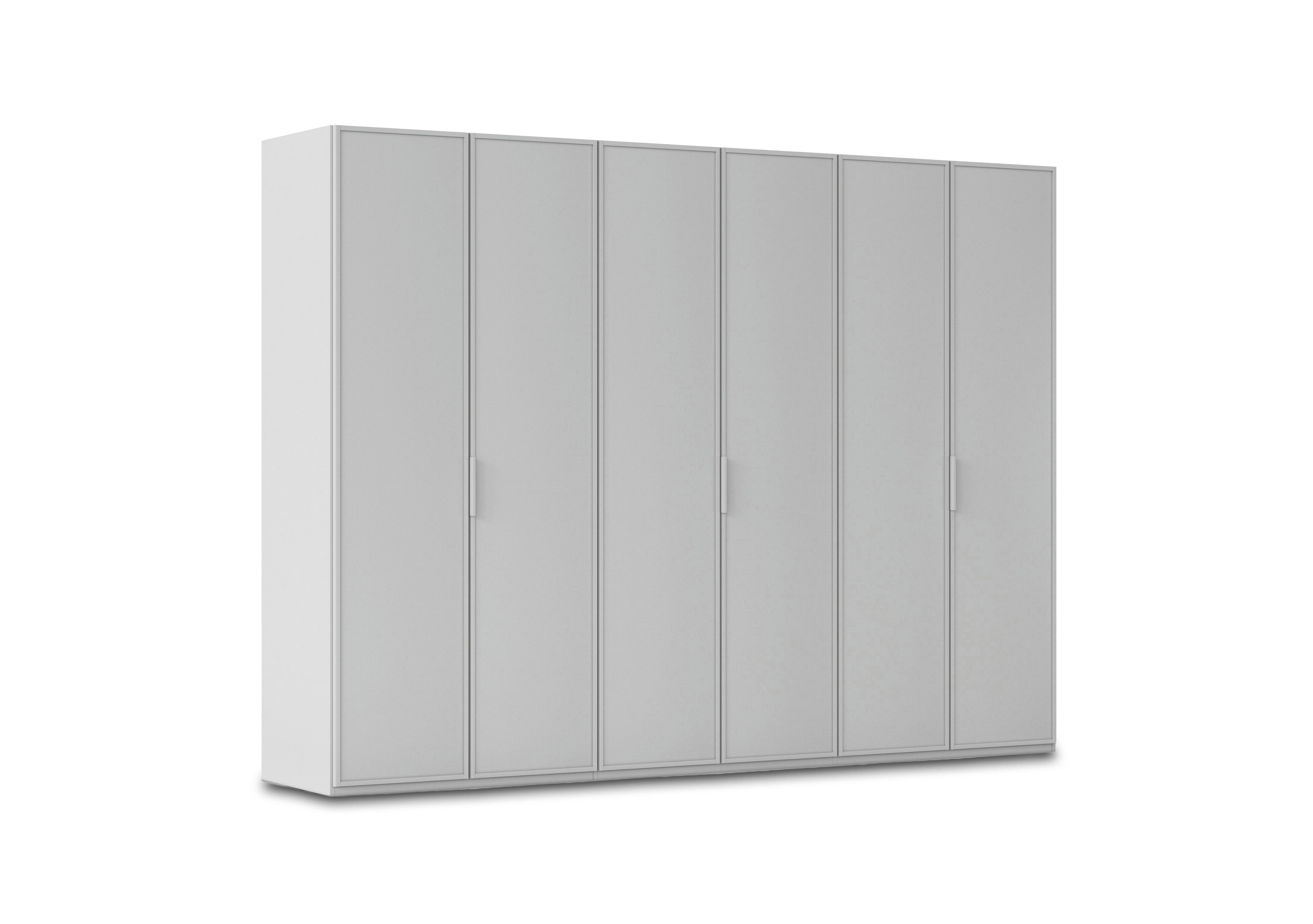 Cadre 301cm 6 Door Hinged Wardrobe in Al758  Silk Grey on Furniture Village