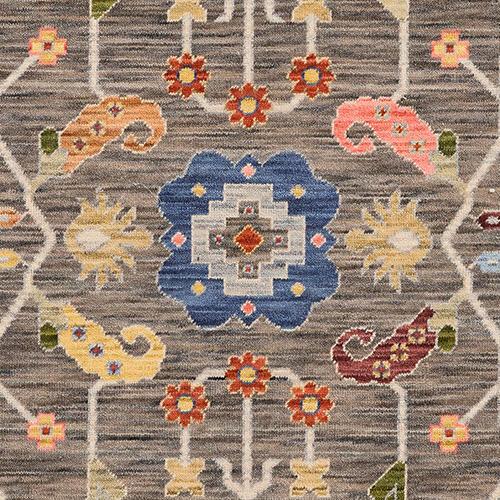 Kalina Rug in Black - Multi on Furniture Village
