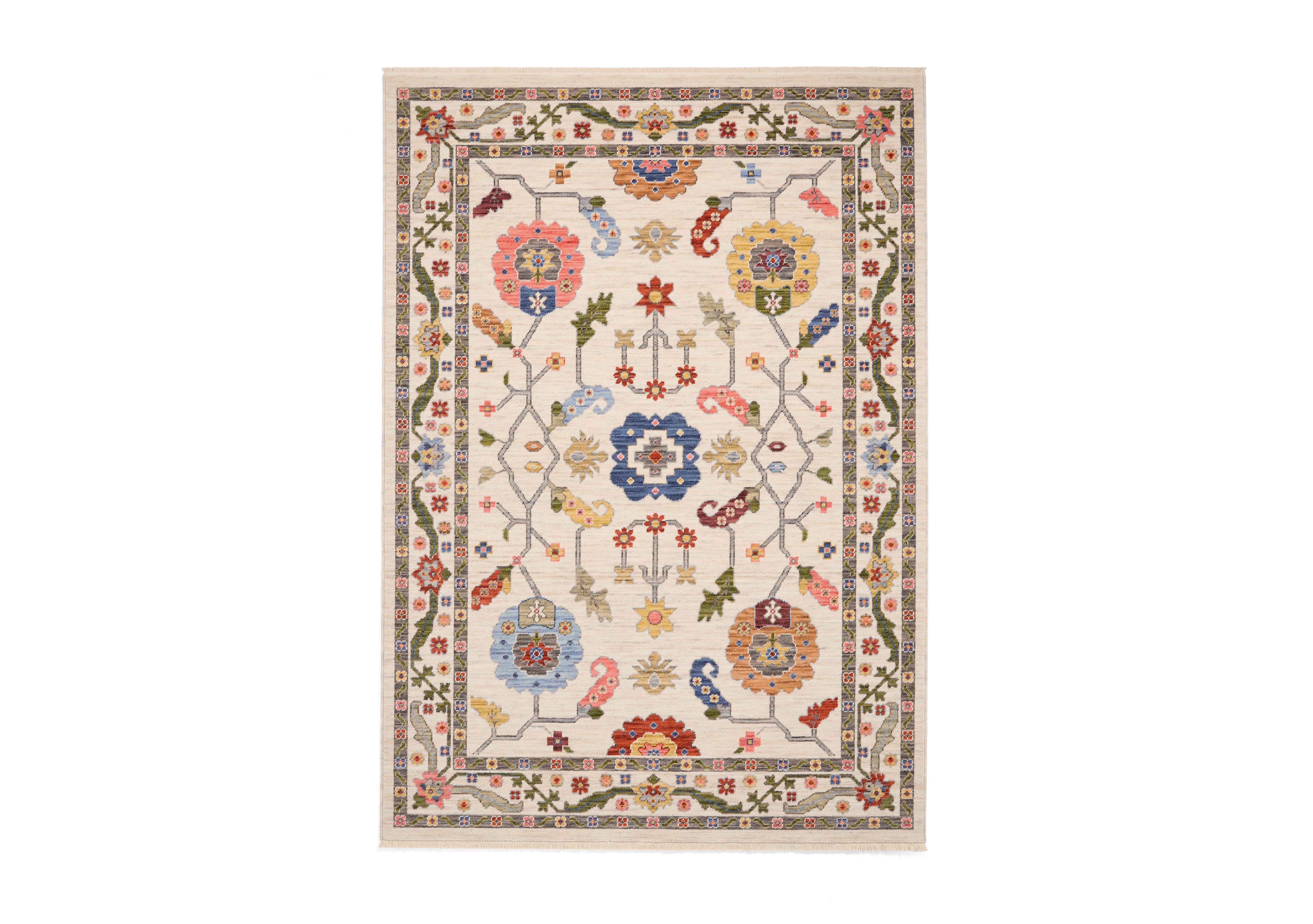 Kalina Rug in Silver - Multi on Furniture Village