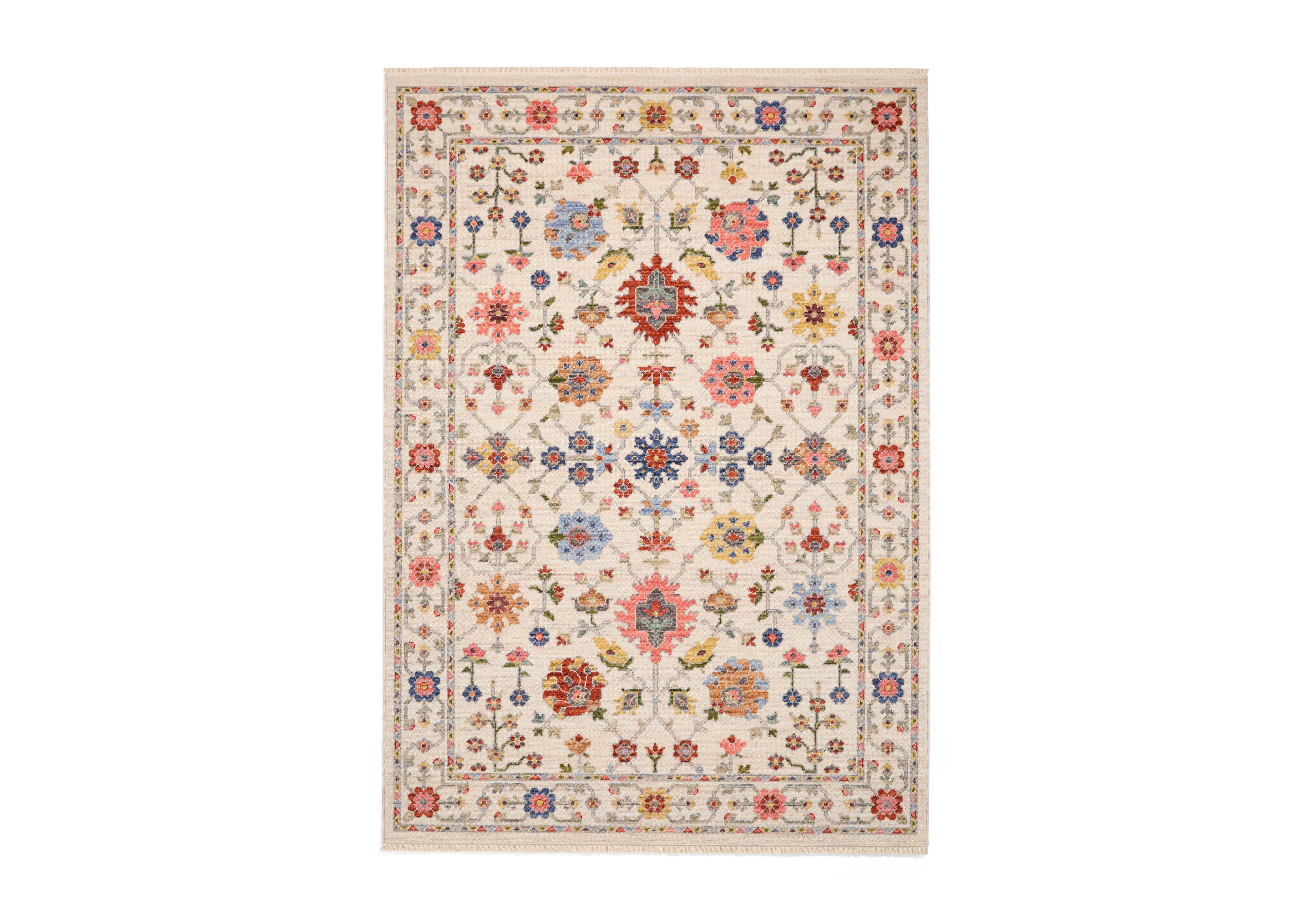 Nahla Rug in Cream - Multi on Furniture Village
