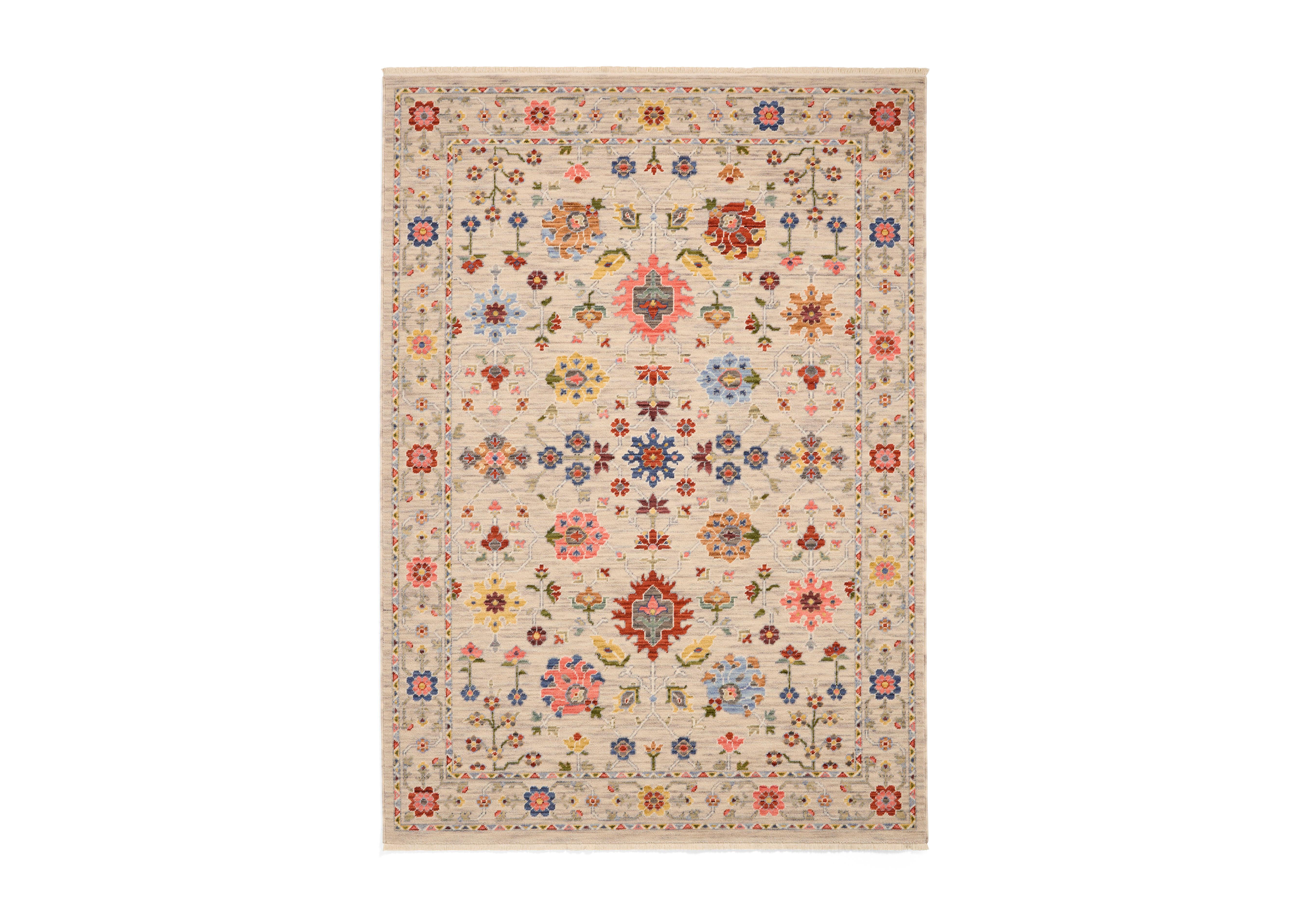 Nahla Rug in Stone - Multi on Furniture Village