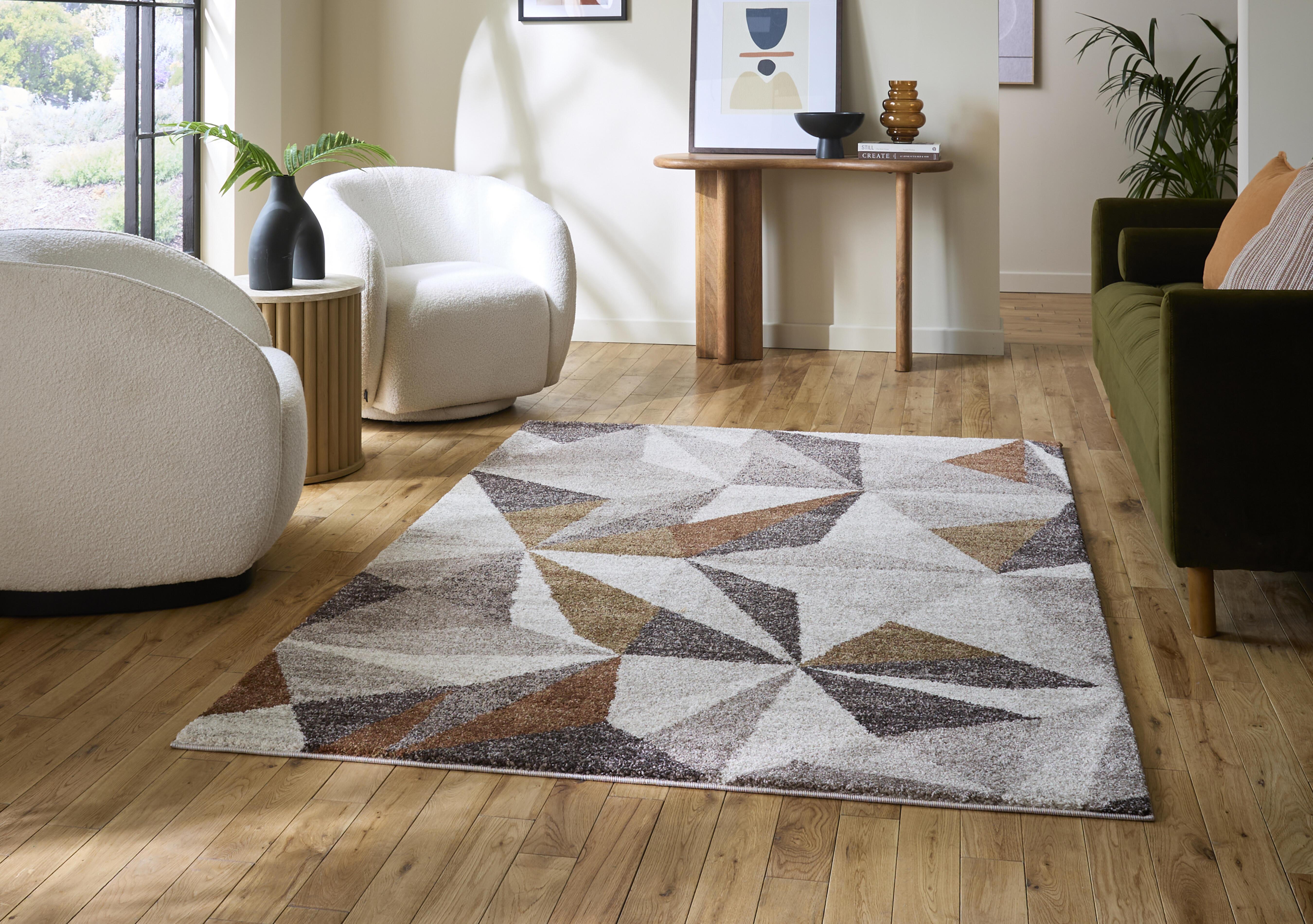 Nola Faceted Rug in  on Furniture Village