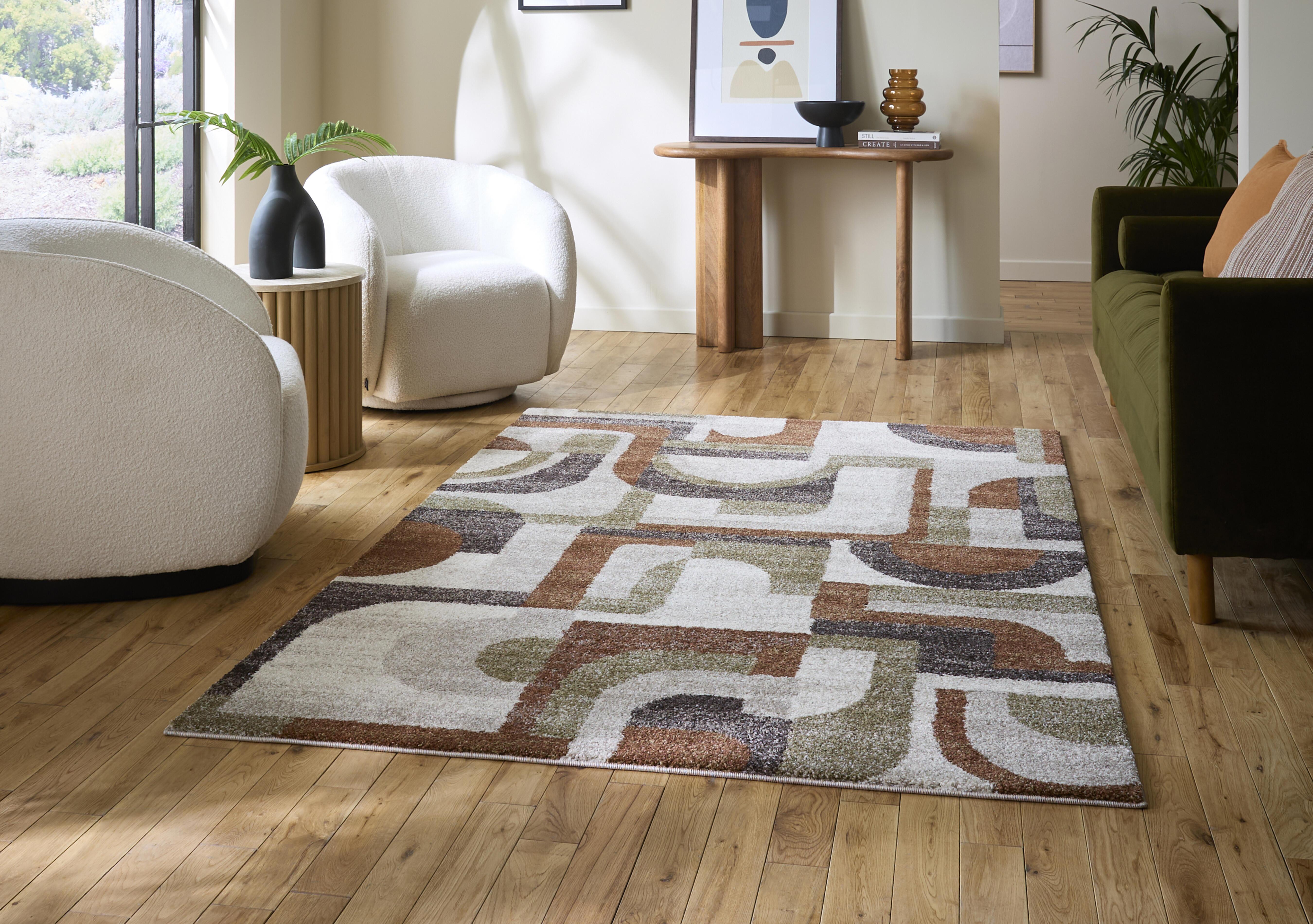 Nola Interlock Rug in  on Furniture Village