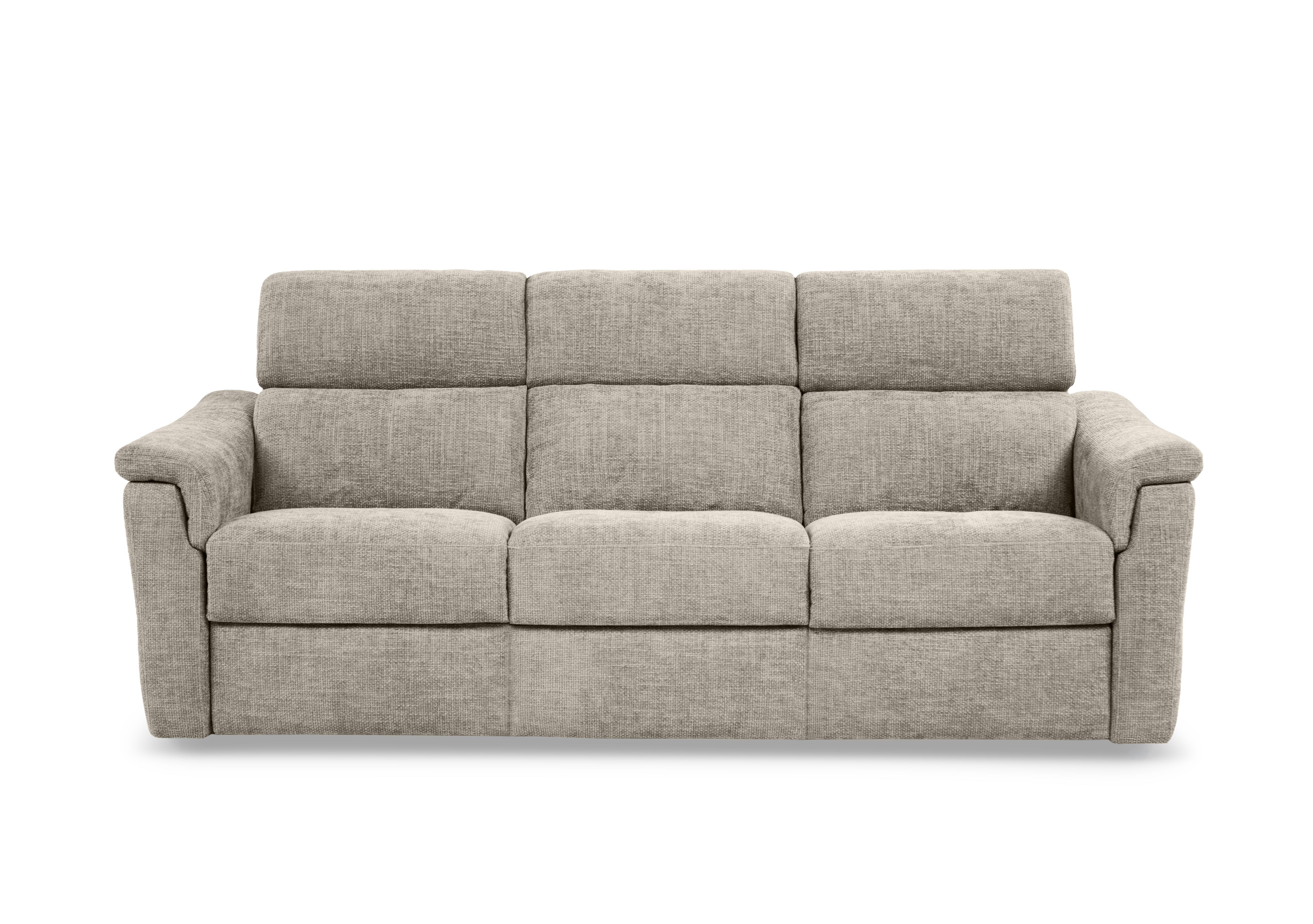Bella 3 Seater 3 Cushion Fabric Sofa in Zoia Beige 9020 on Furniture Village