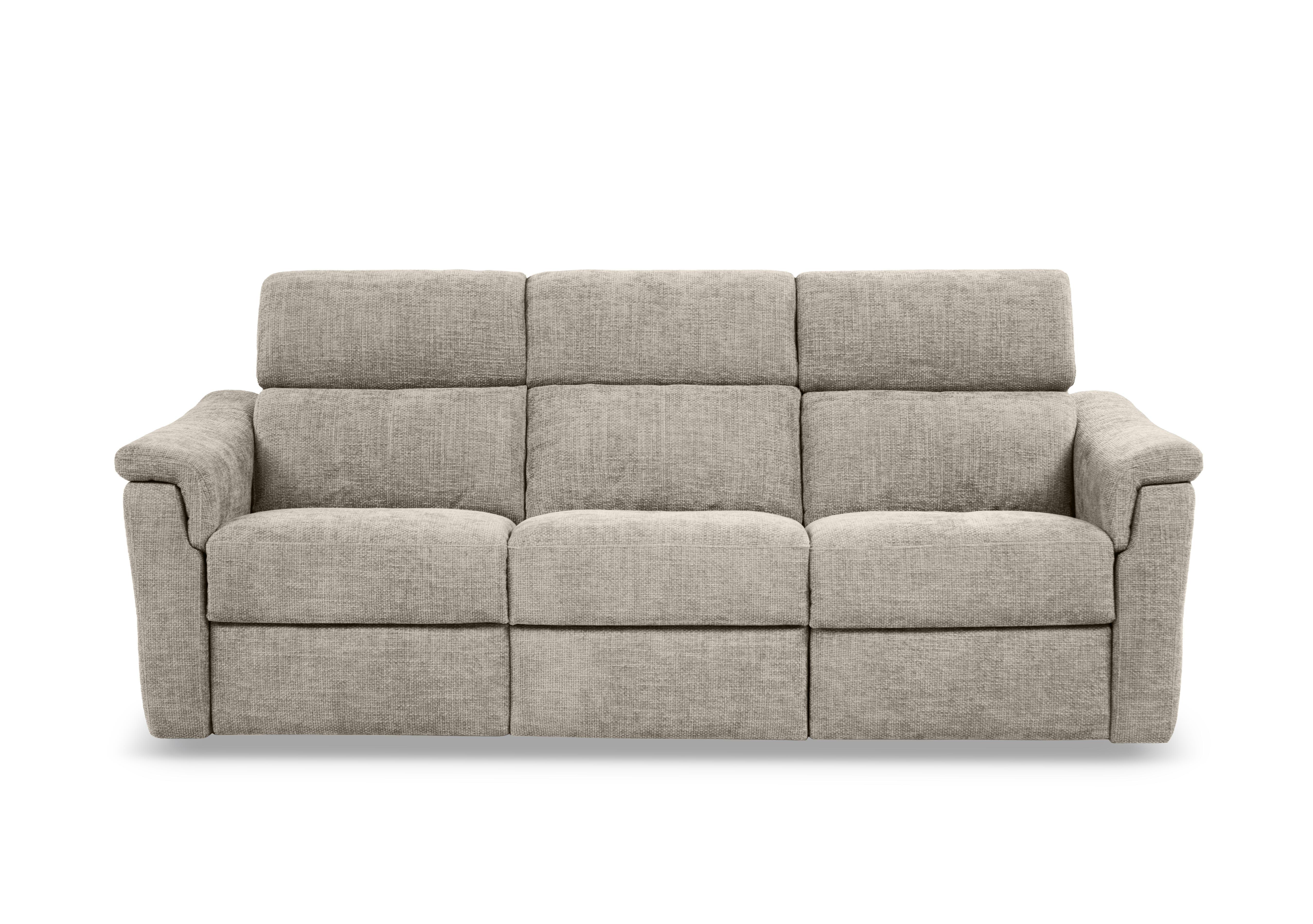 Bella 3 Seater 3 Cushion Fabric Sofa in Zoia Beige 9020 on Furniture Village