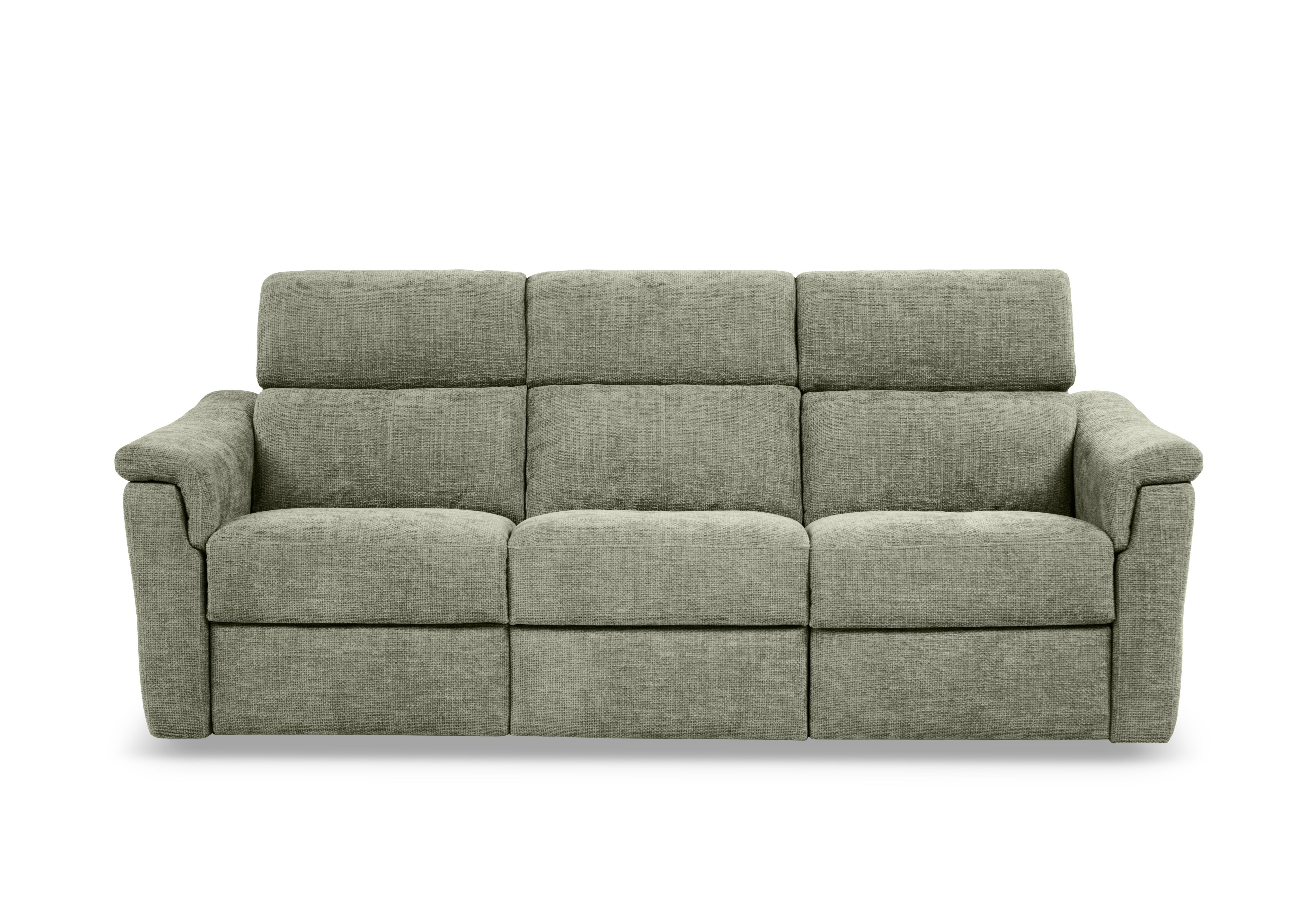 Bella 3 Seater 3 Cushion Fabric Sofa in Zoia Muschio 9001 on Furniture Village