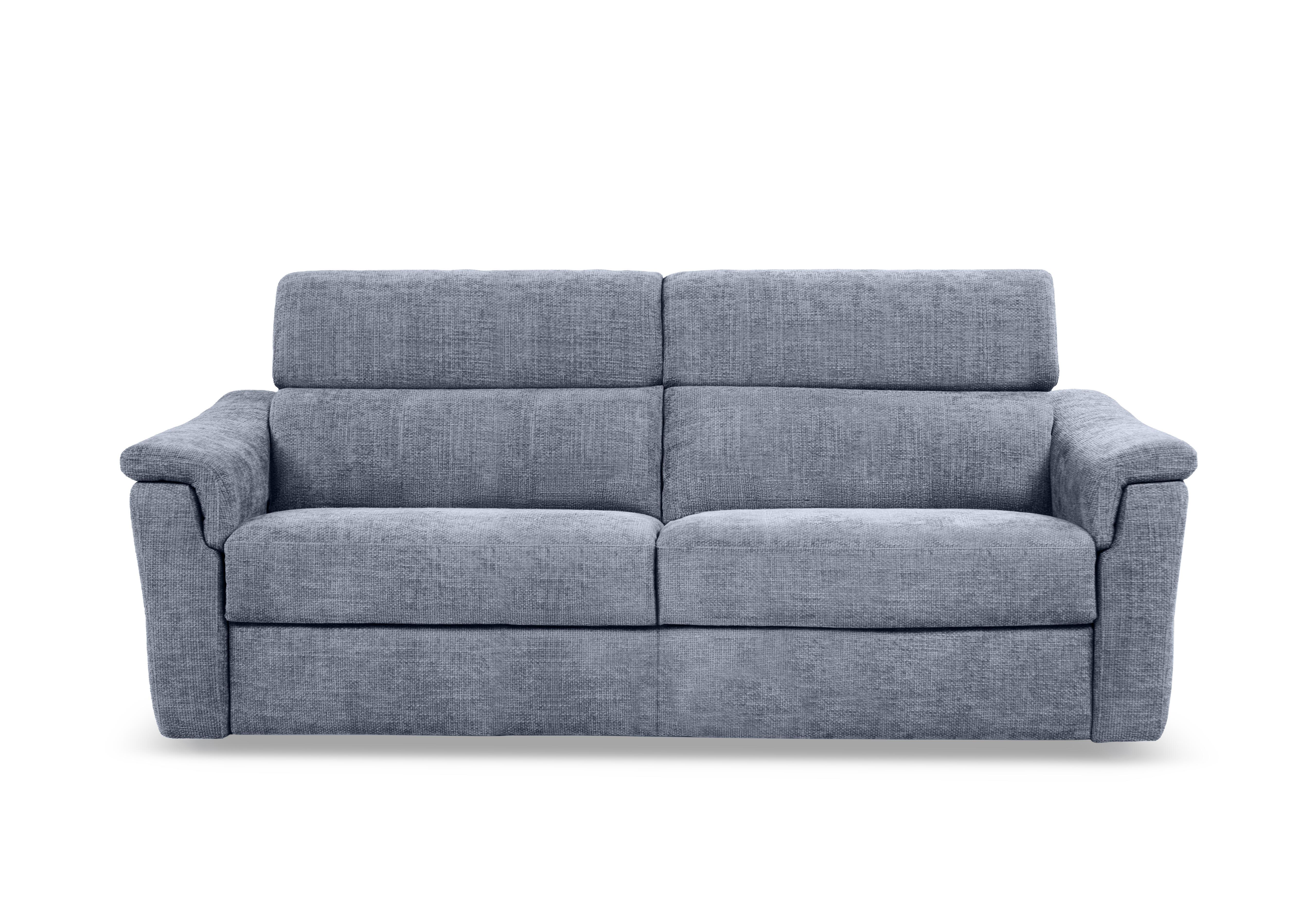 Bella 3 Seater Fabric Sofa in Zoia Baby Blue 9396 on Furniture Village