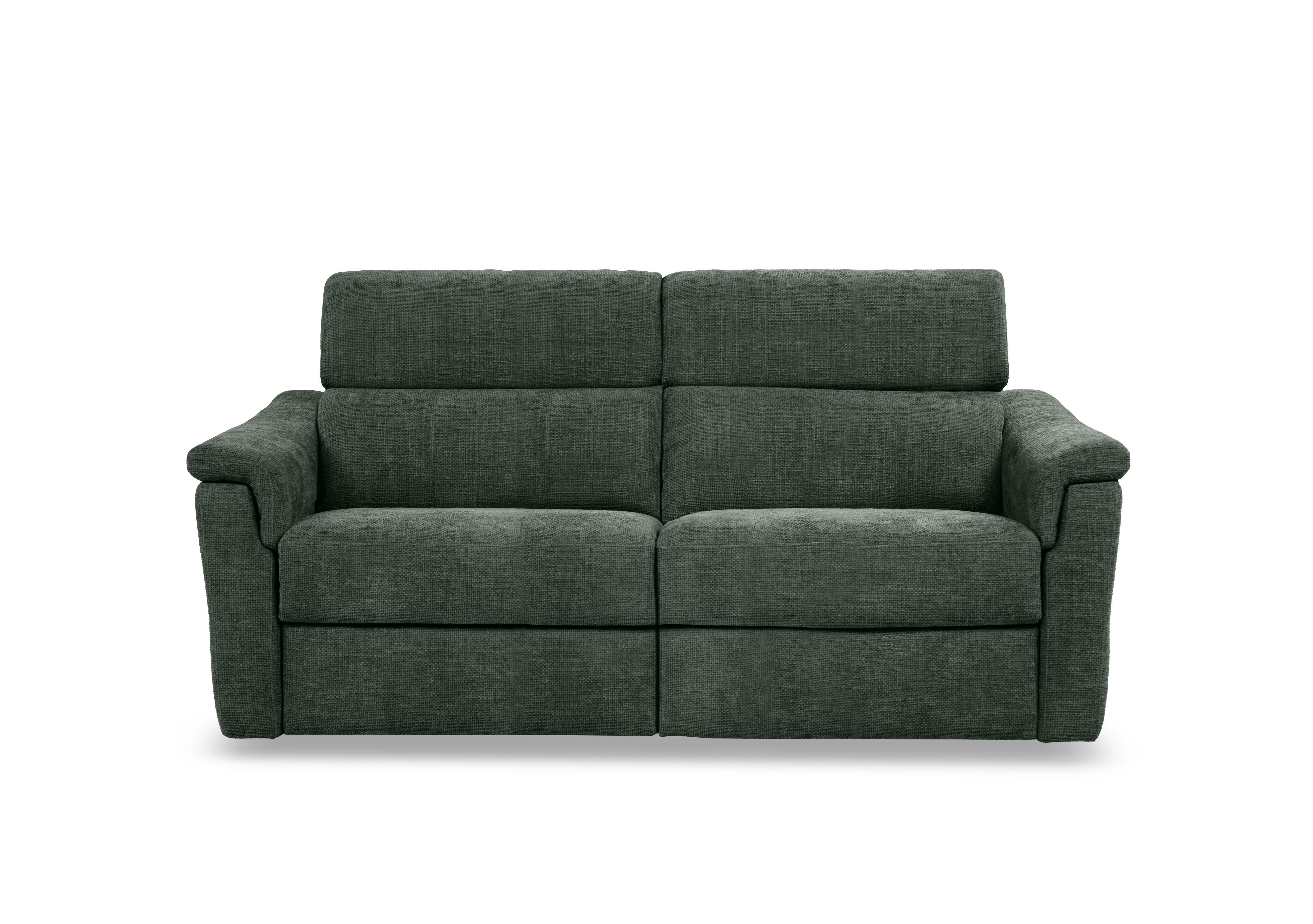 Bella 2 Seater Fabric Power Recliner Sofa with Power Headrests and Power Lumbar in Baobab Verde 558 on Furniture Village