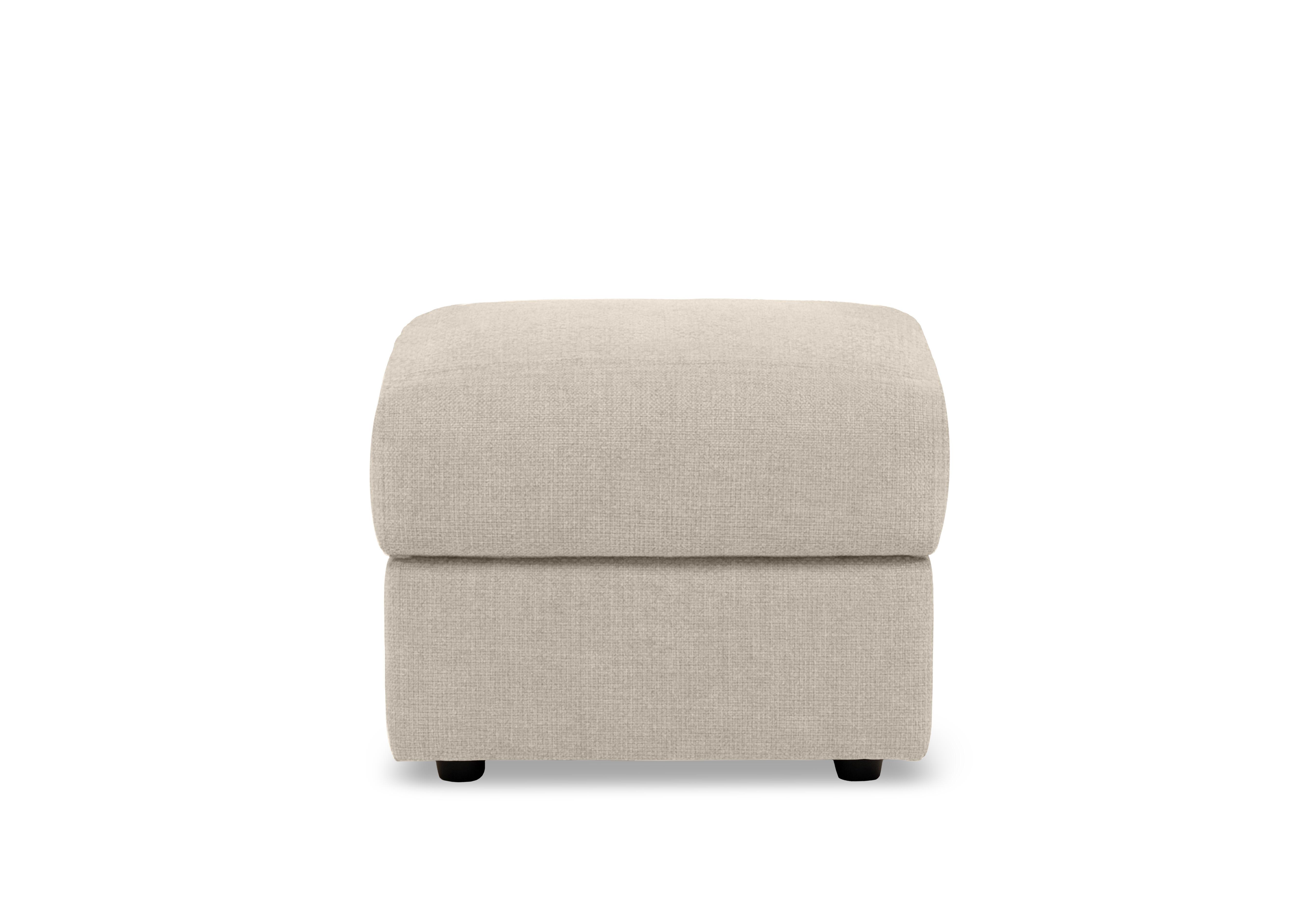 Bella Square Fabric Storage Footstool in Baobab Beige 504 on Furniture Village