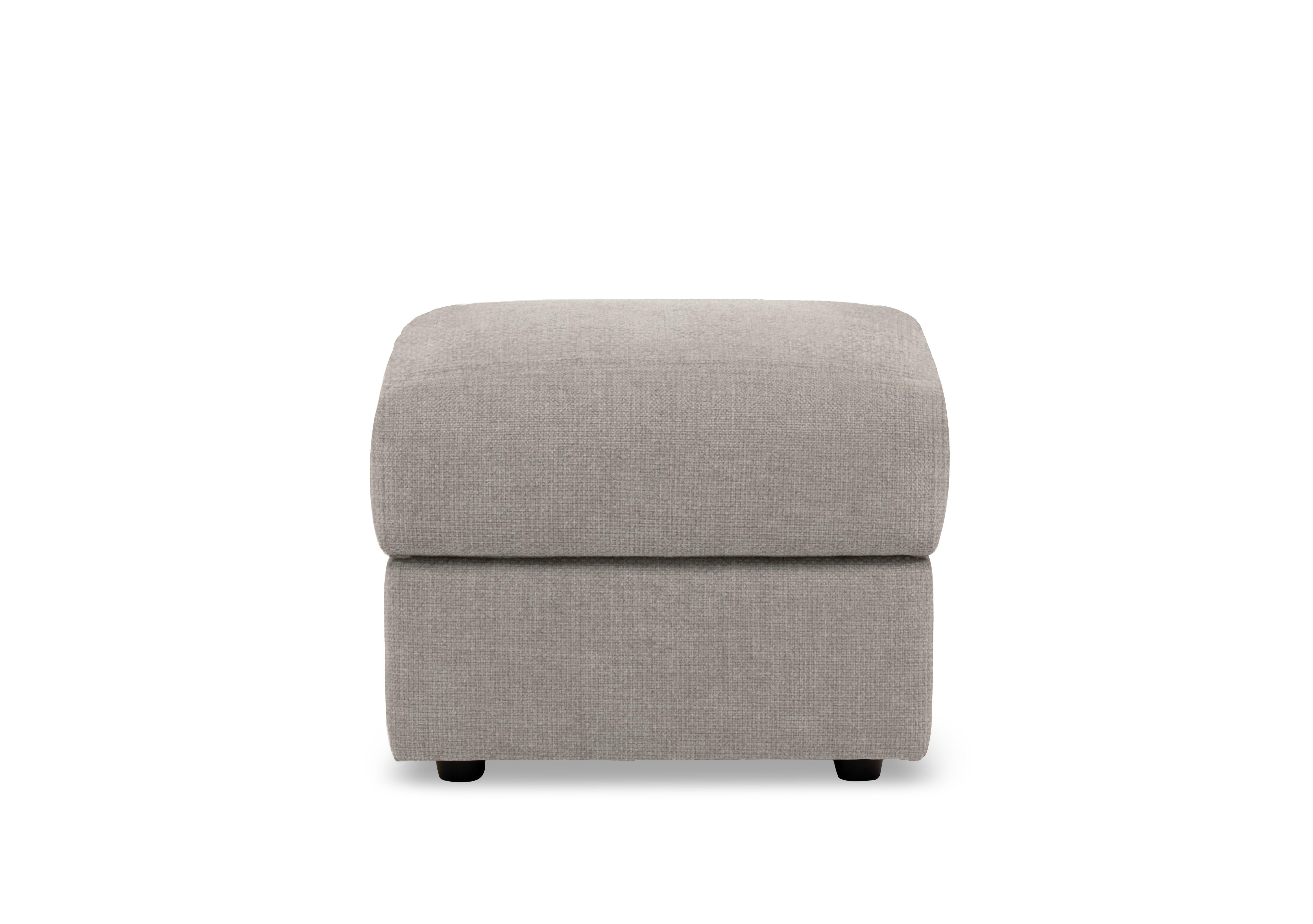 Bella Square Fabric Storage Footstool in Baobab Tortora 524 on Furniture Village