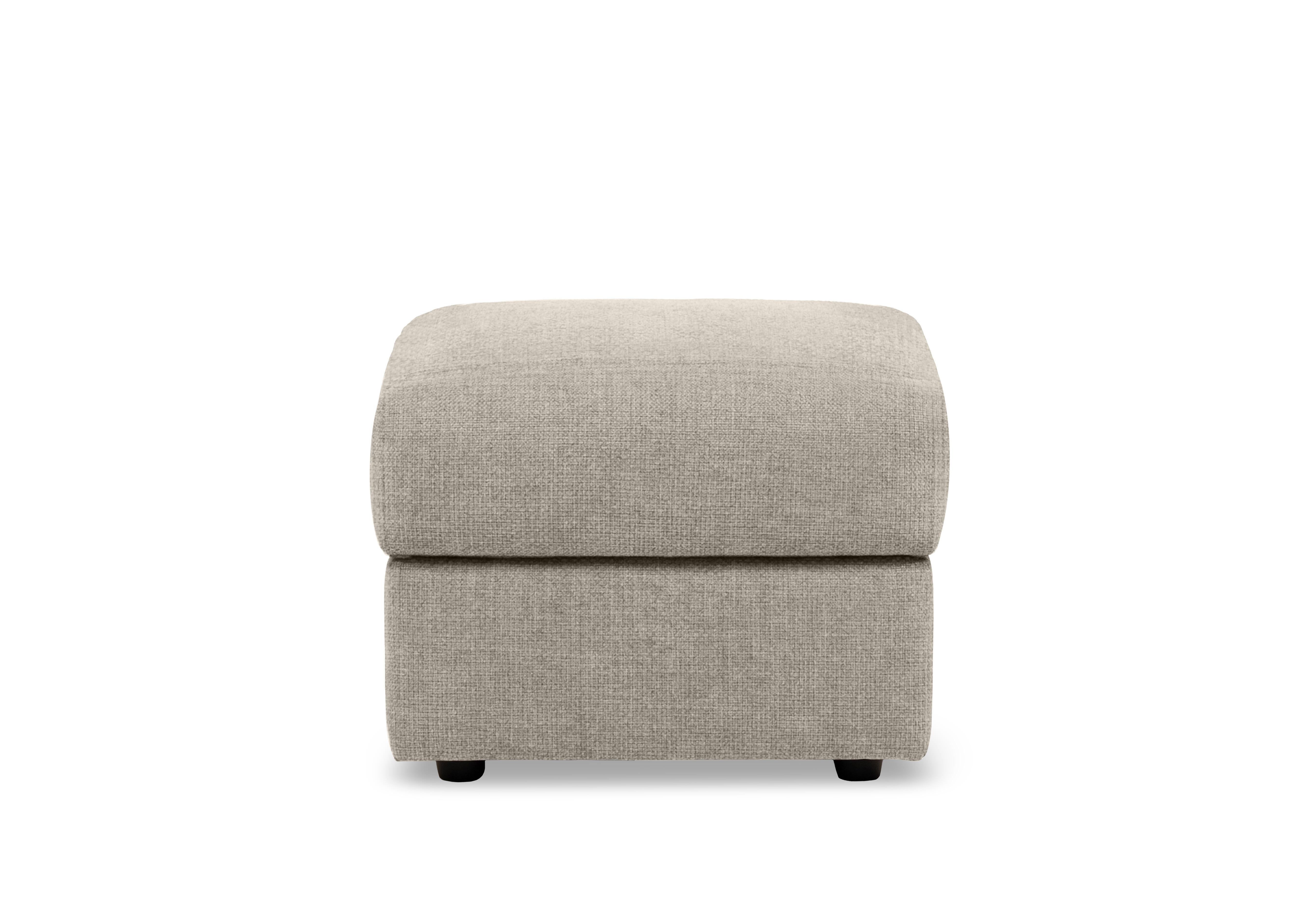 Bella Square Fabric Storage Footstool in Zoia Beige 9020 on Furniture Village