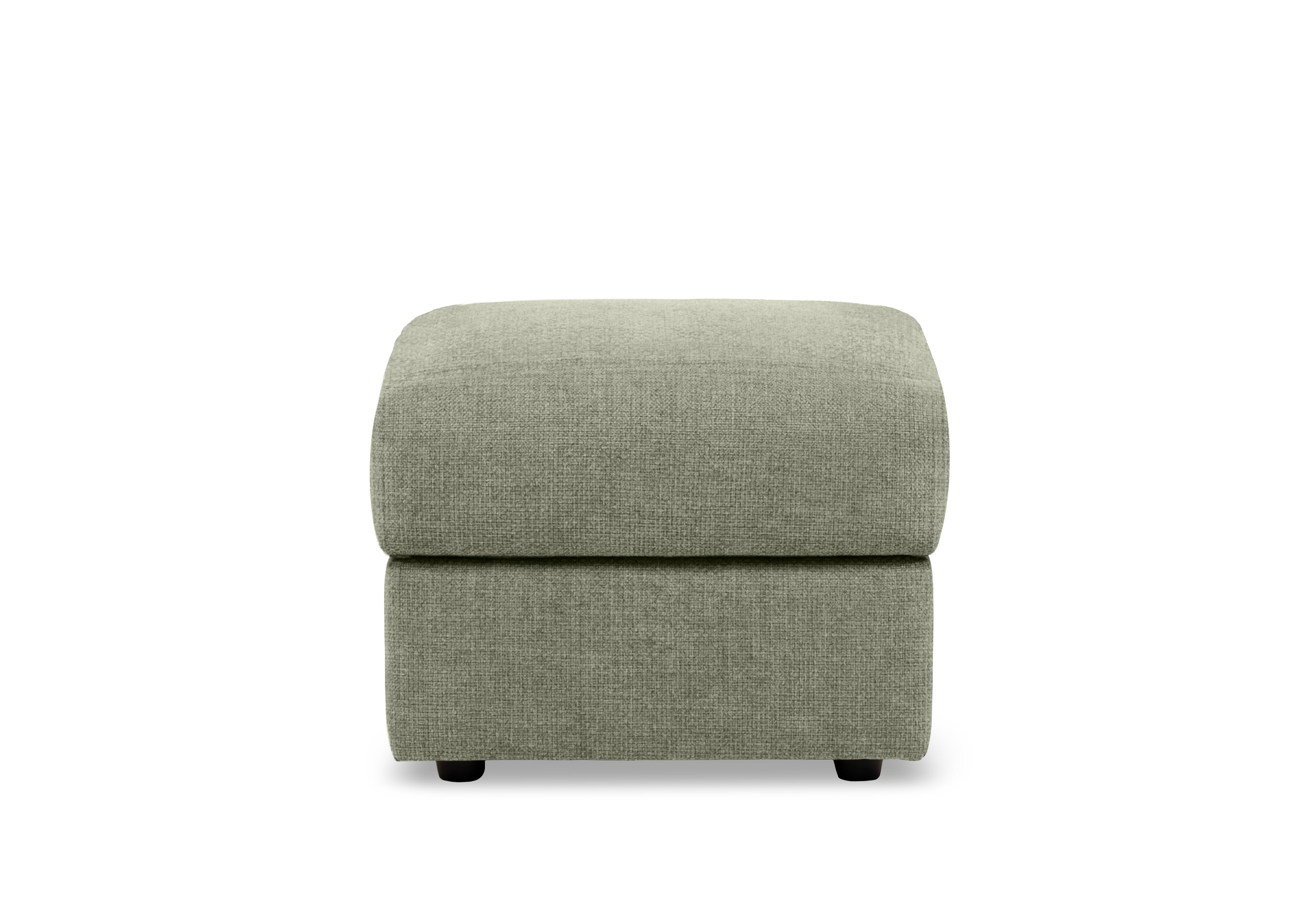 Bella Square Fabric Storage Footstool in Zoia Muschio 9001 on Furniture Village