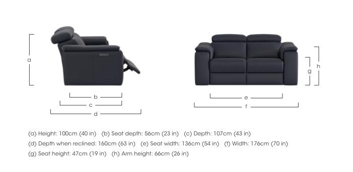 Canto 2 Seater Leather Sofa in  on Furniture Village
