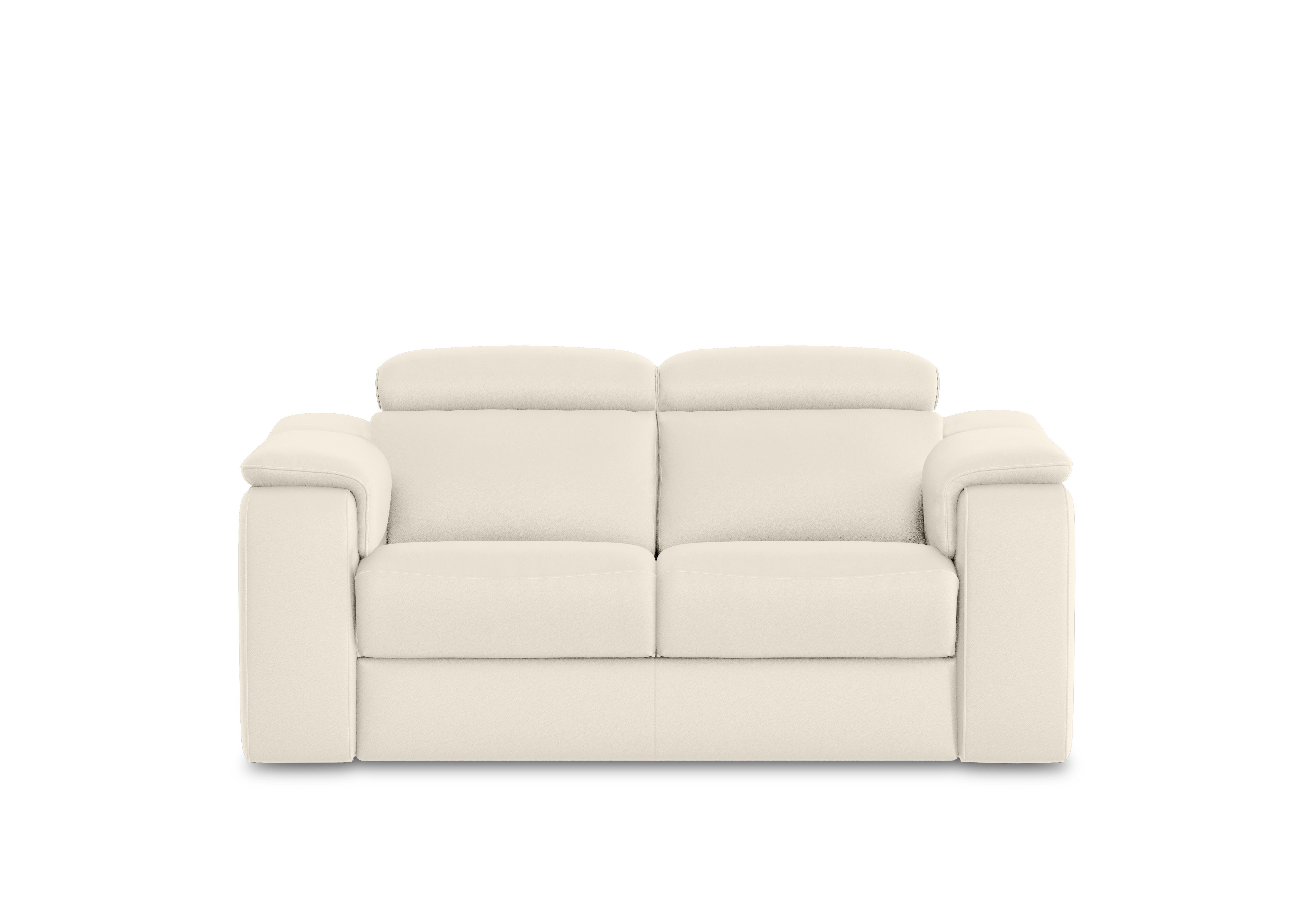 Canto 2 Seater Leather Sofa in Botero Bianco 2153 on Furniture Village