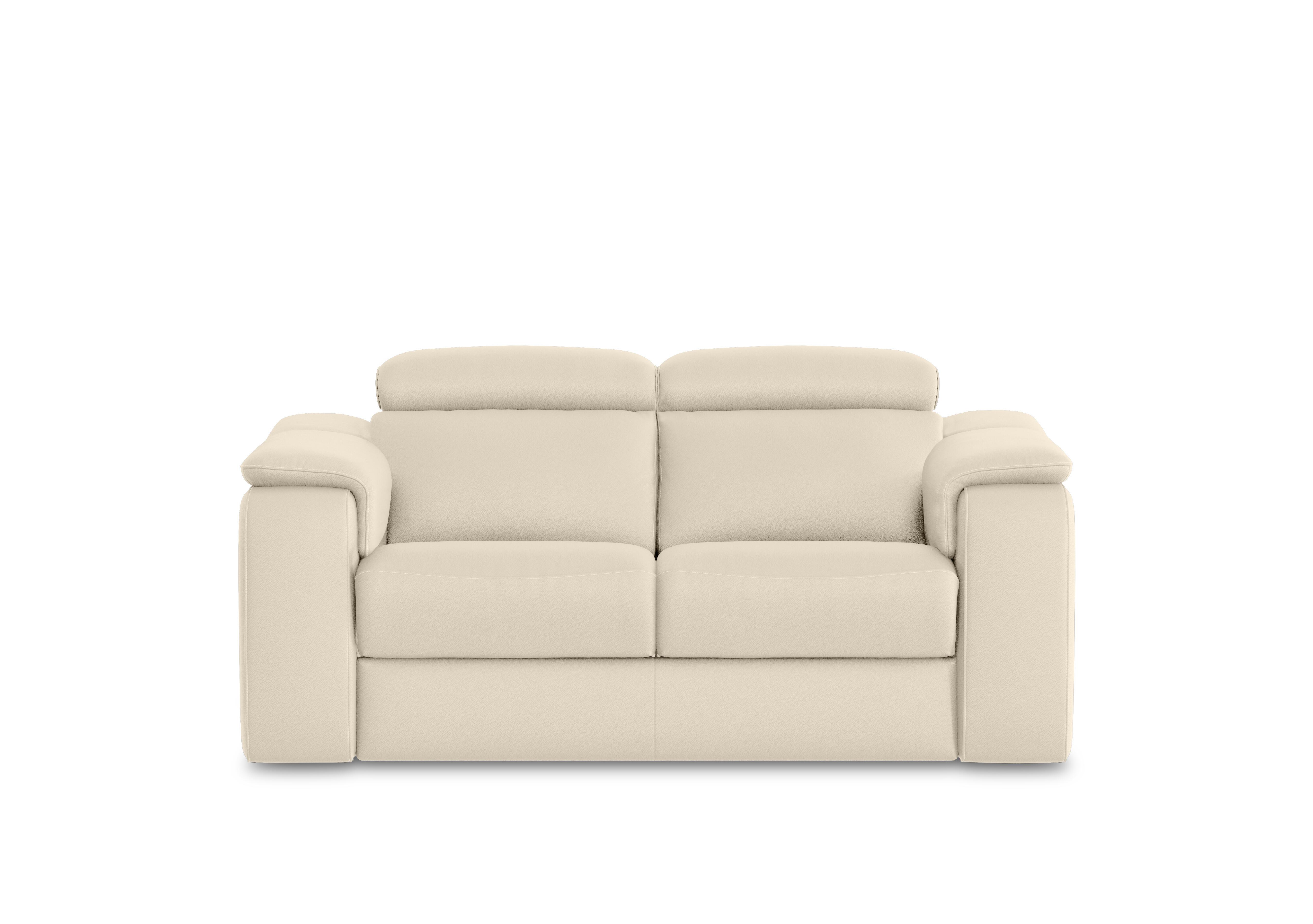Canto 2 Seater Leather Sofa in Mars Bianco 1600 on Furniture Village