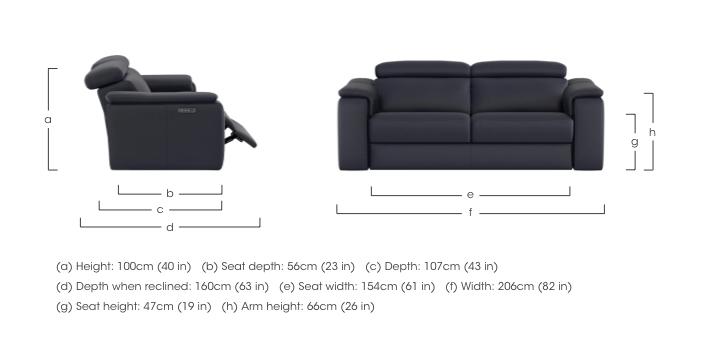 Canto 3 Seater Leather Sofa in  on Furniture Village