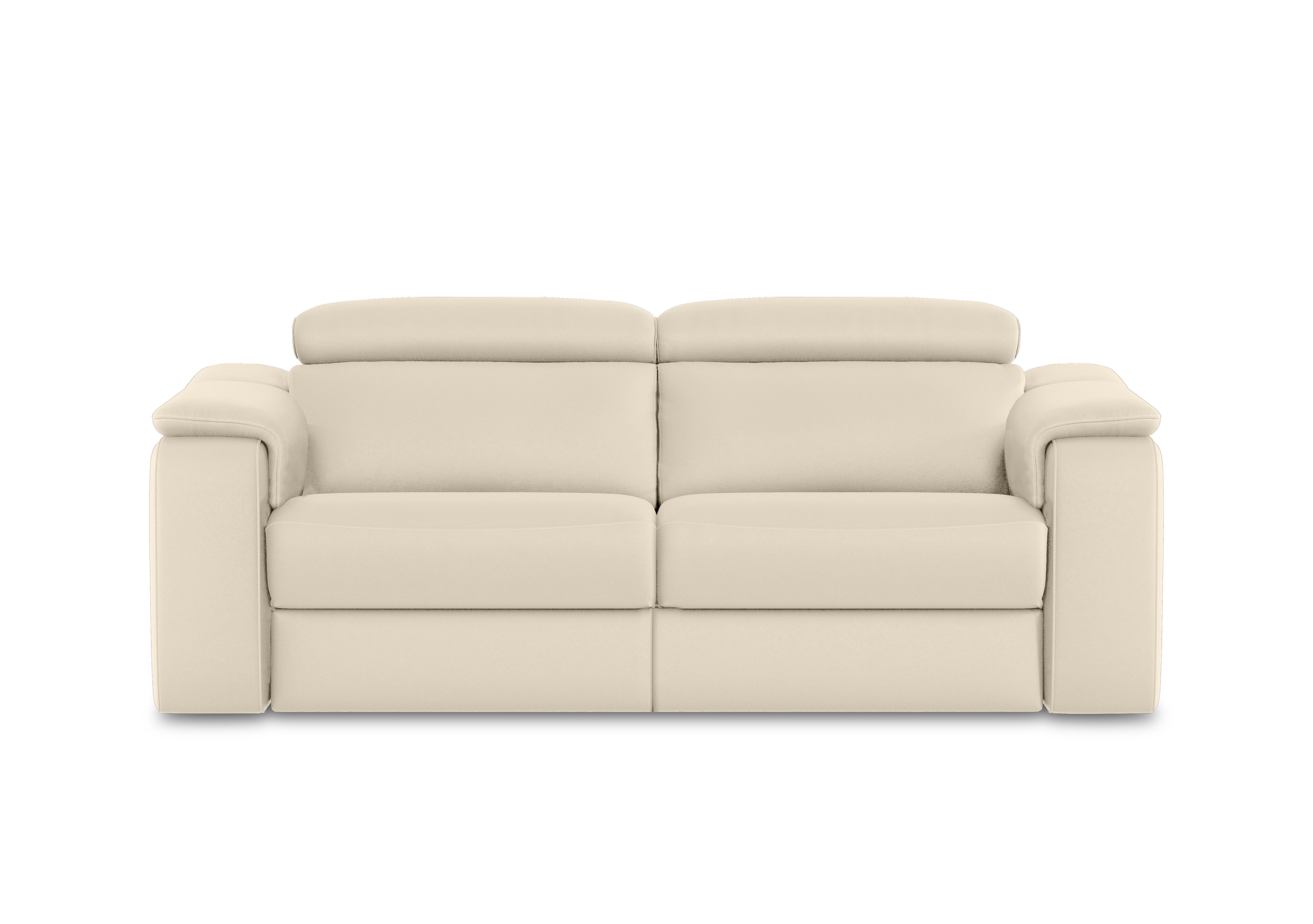 Canto 3 Seater Leather Sofa in Mars Bianco 1600 on Furniture Village