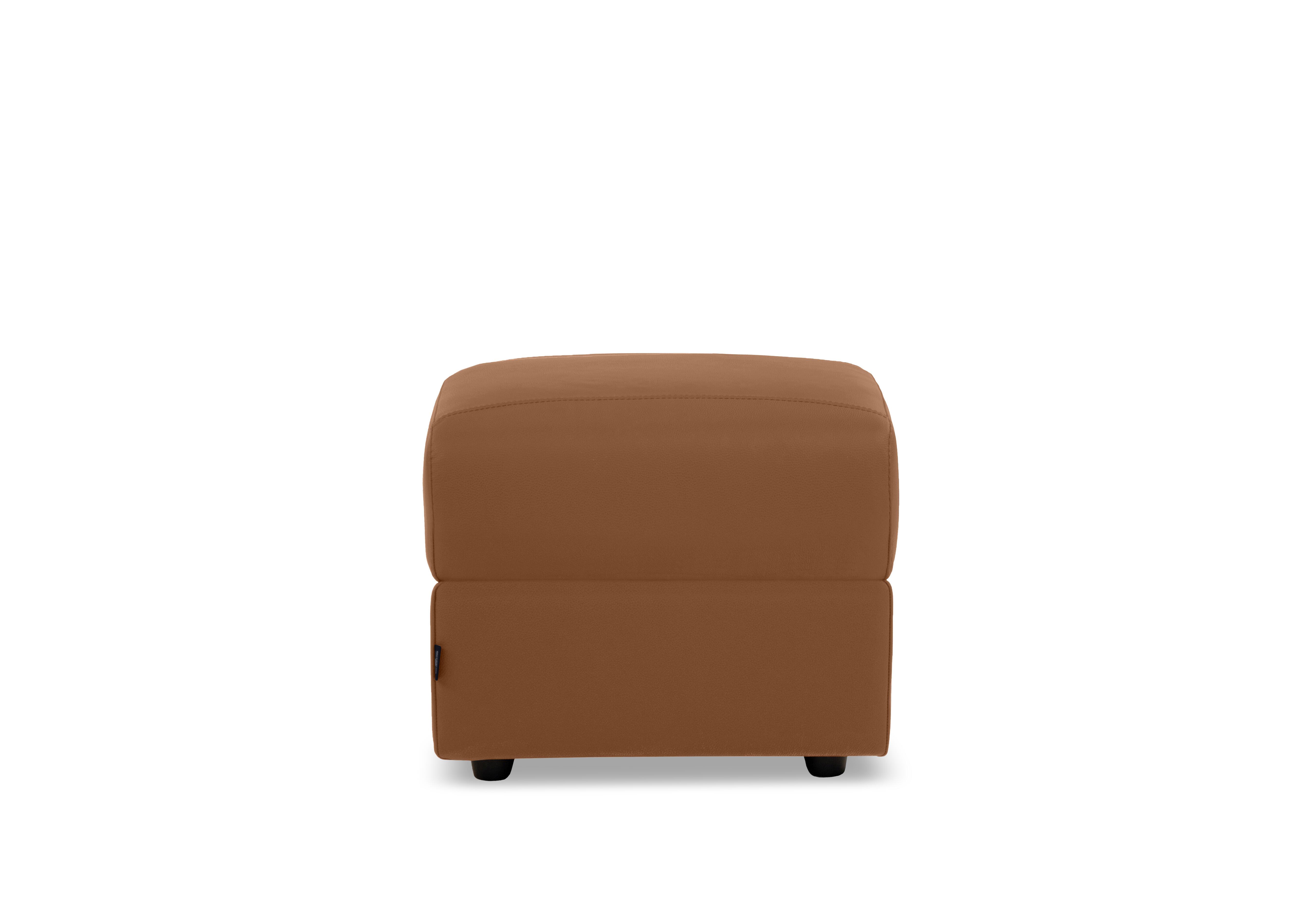 Canto Leather Footstool in Botero Cuoio 2151 on Furniture Village