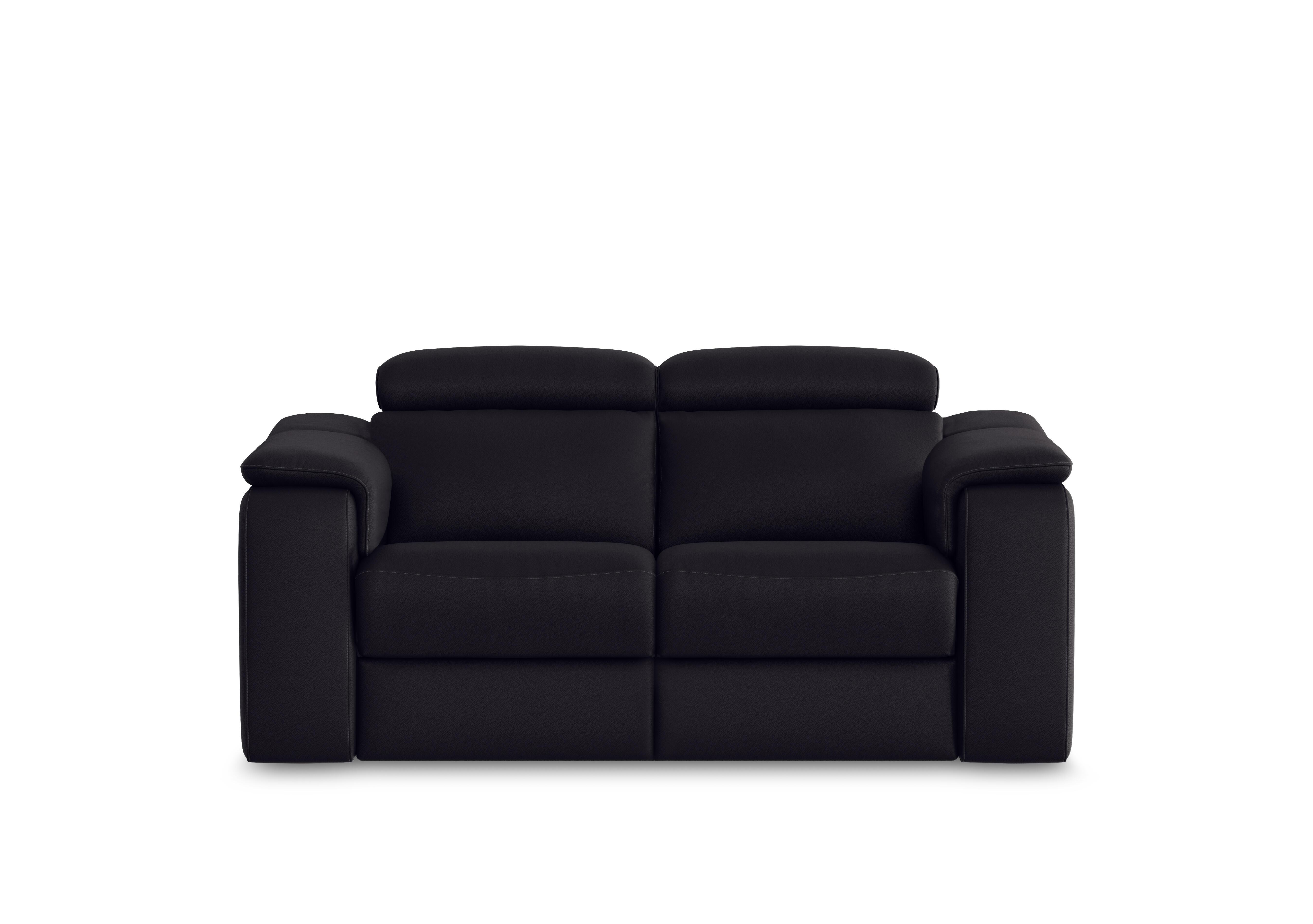 Canto 2 Seater Leather Power Recliner Sofa with Power Headrest and Power Lumbar in Mars Nero 1601 on Furniture Village