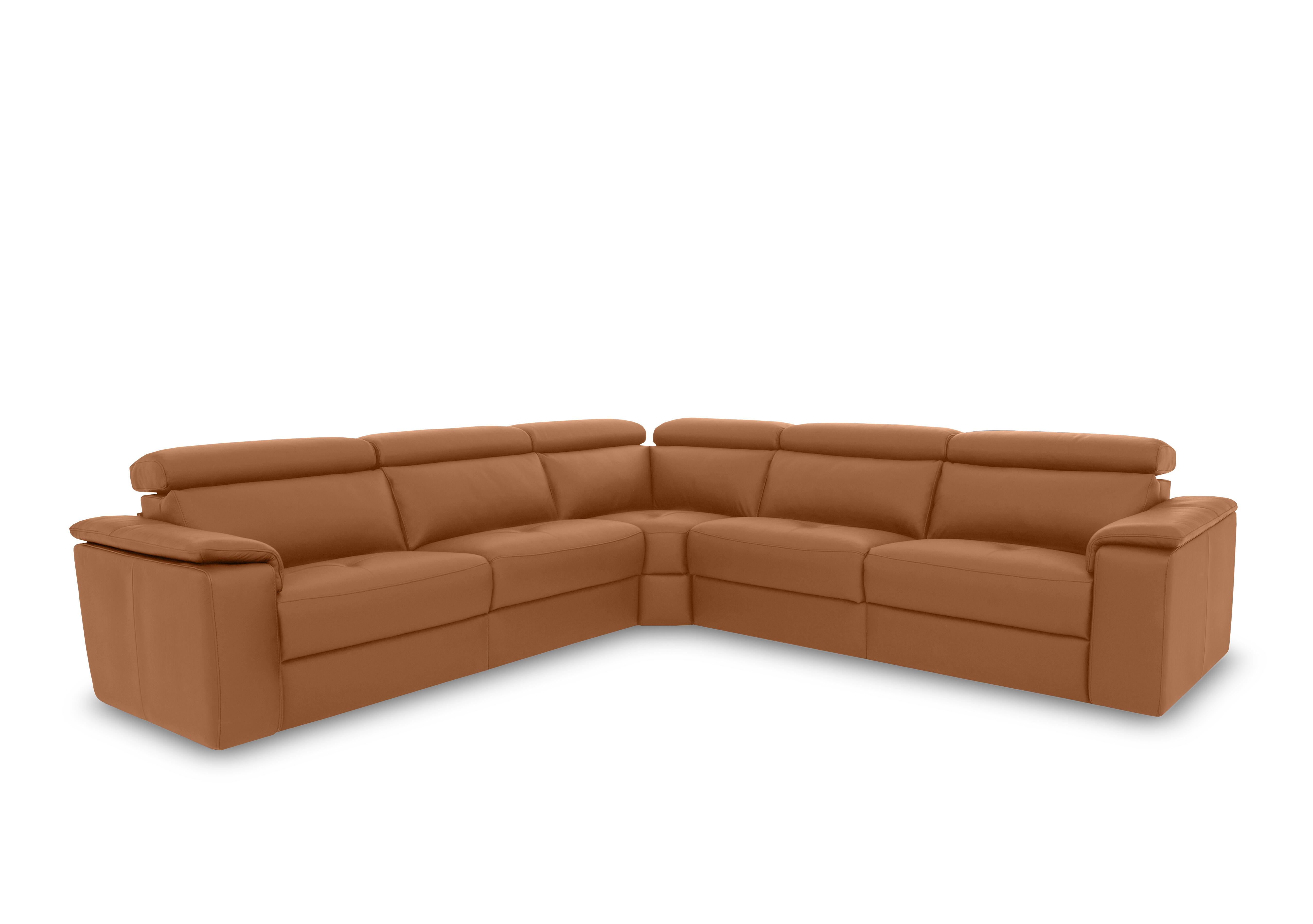 Canto Large Leather Corner Sofa in Botero Cuoio 2151 on Furniture Village