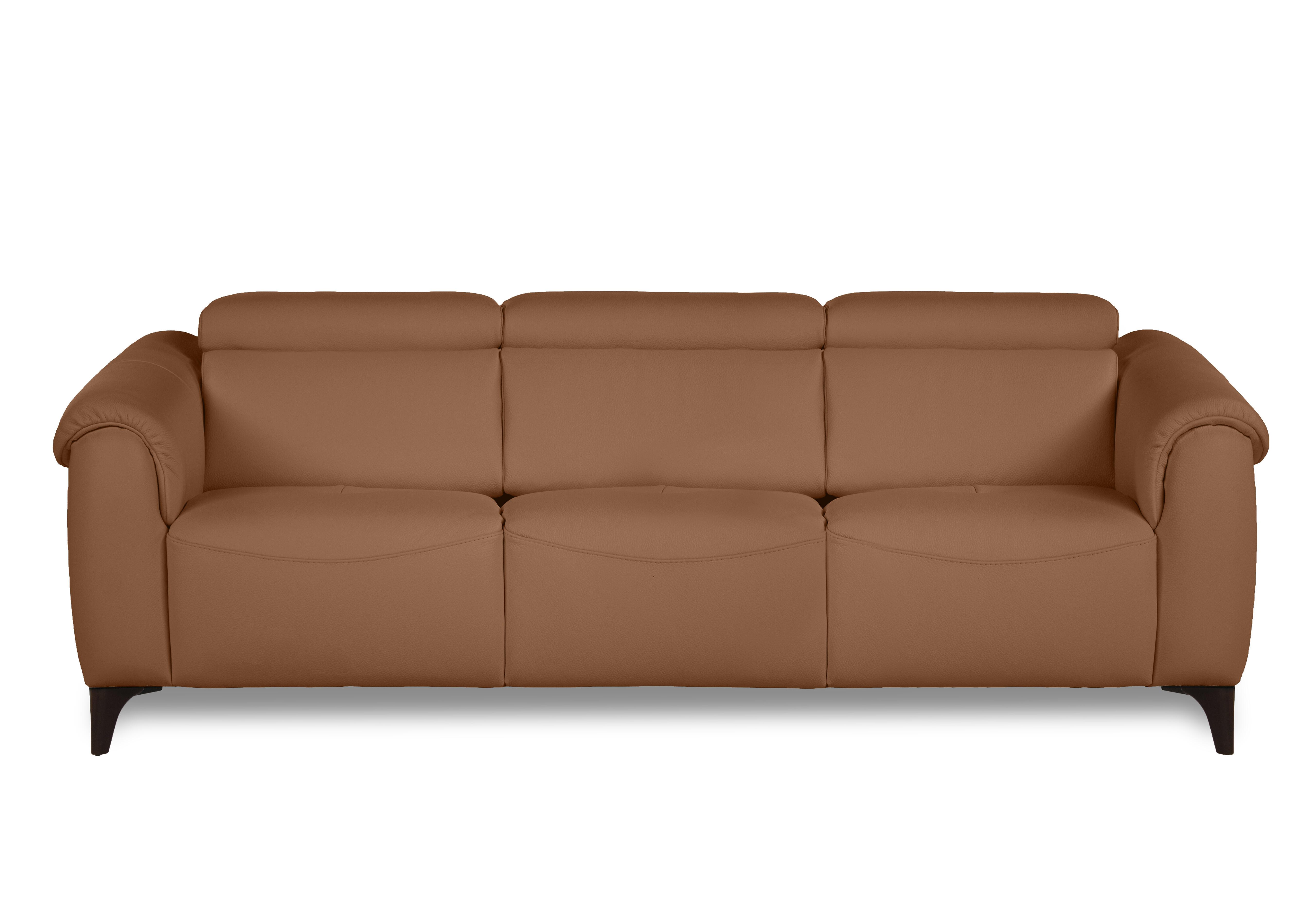 Nicole 3 Seater 3 Cushion Leather Sofa in Botero Cuoio 2151 Rw on Furniture Village