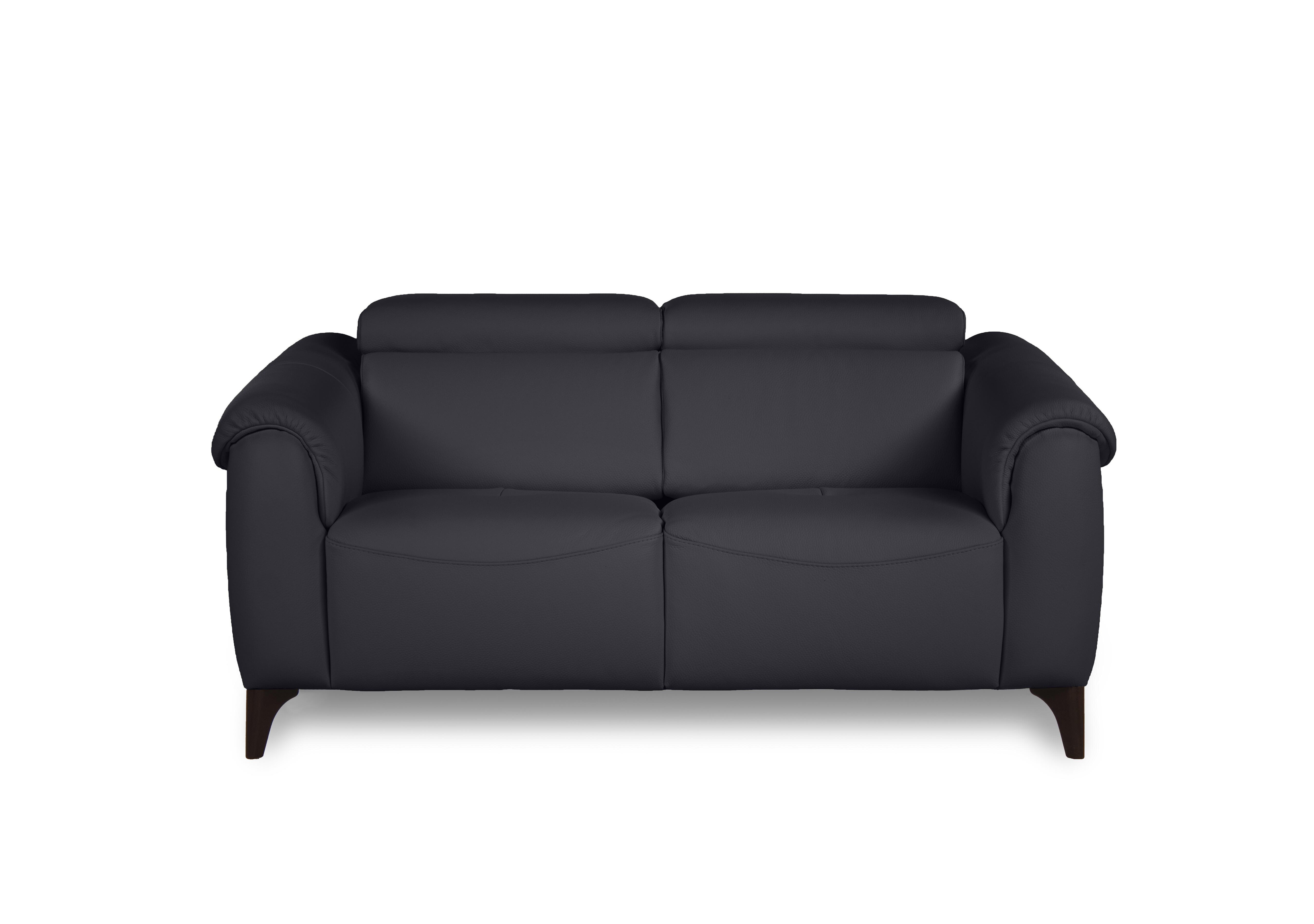 Nicole 2 Seater Leather Sofa in Torello Blu 81 Rw on Furniture Village