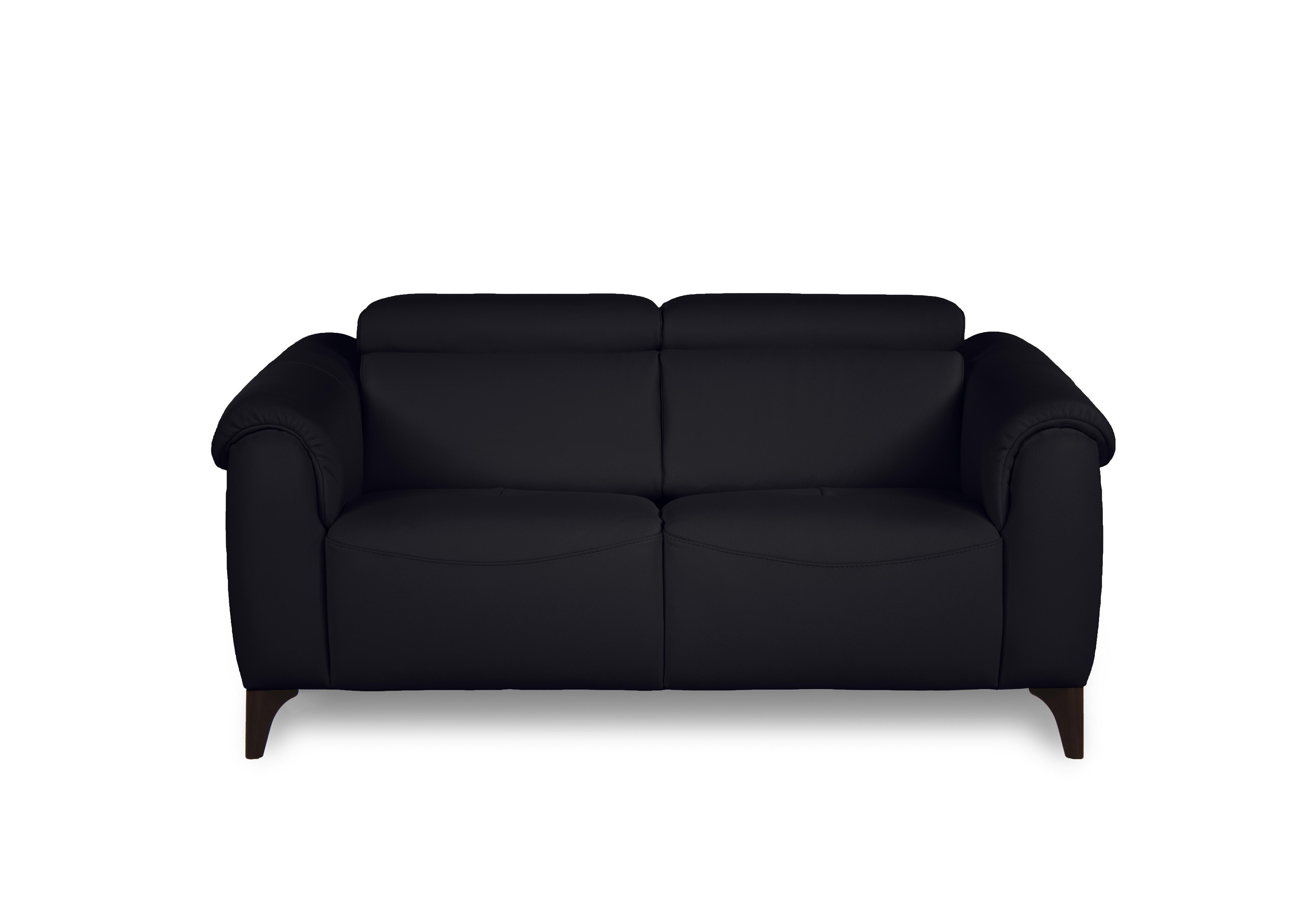 Nicole 2 Seater Leather Sofa in Torello Nero 71 Rw on Furniture Village