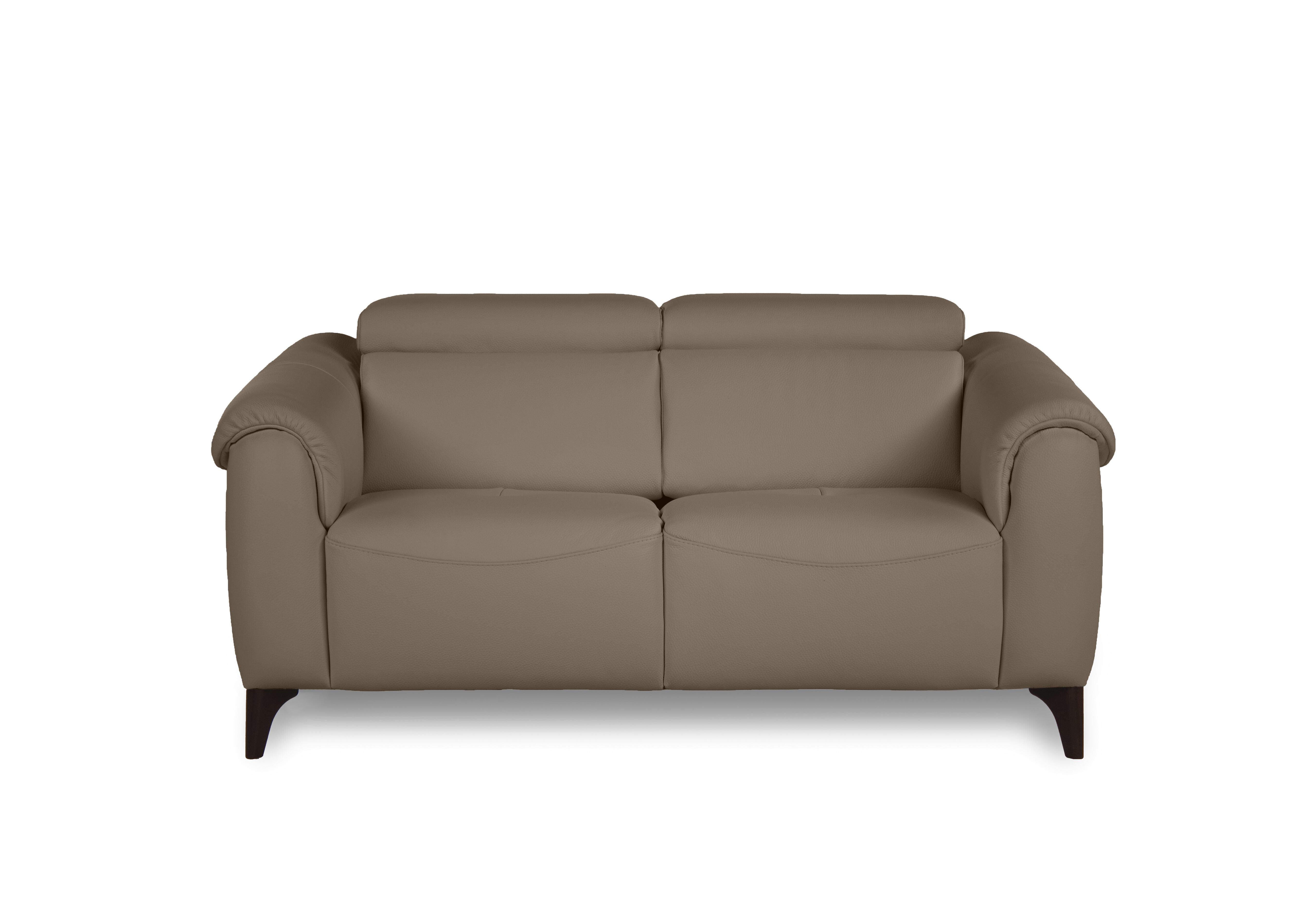 Nicole 2 Seater Leather Sofa in Torello Taupe 312 Rw on Furniture Village
