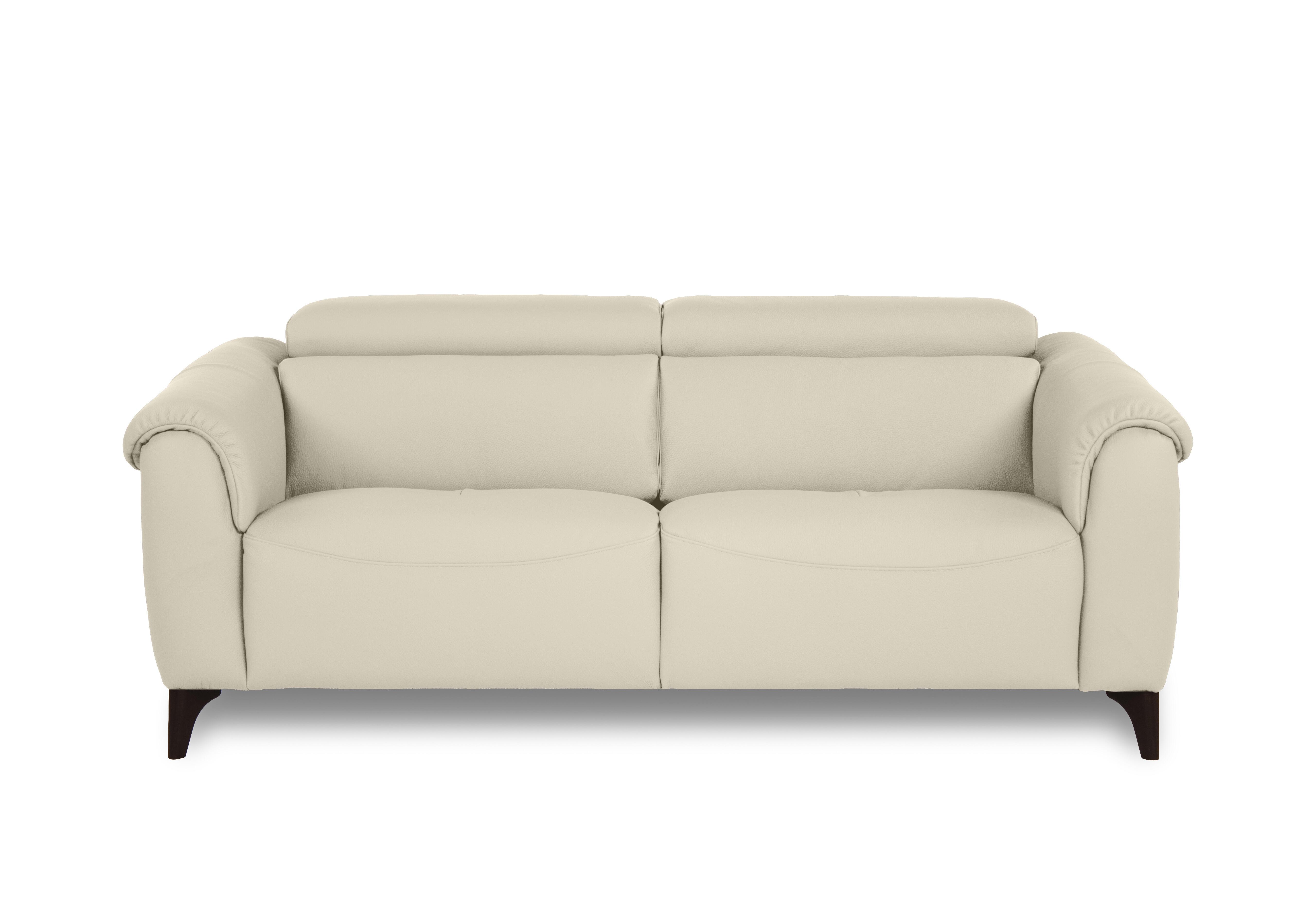 Nicole 3 Seater Leather Sofa in Mars Bianco 1600 Rw on Furniture Village