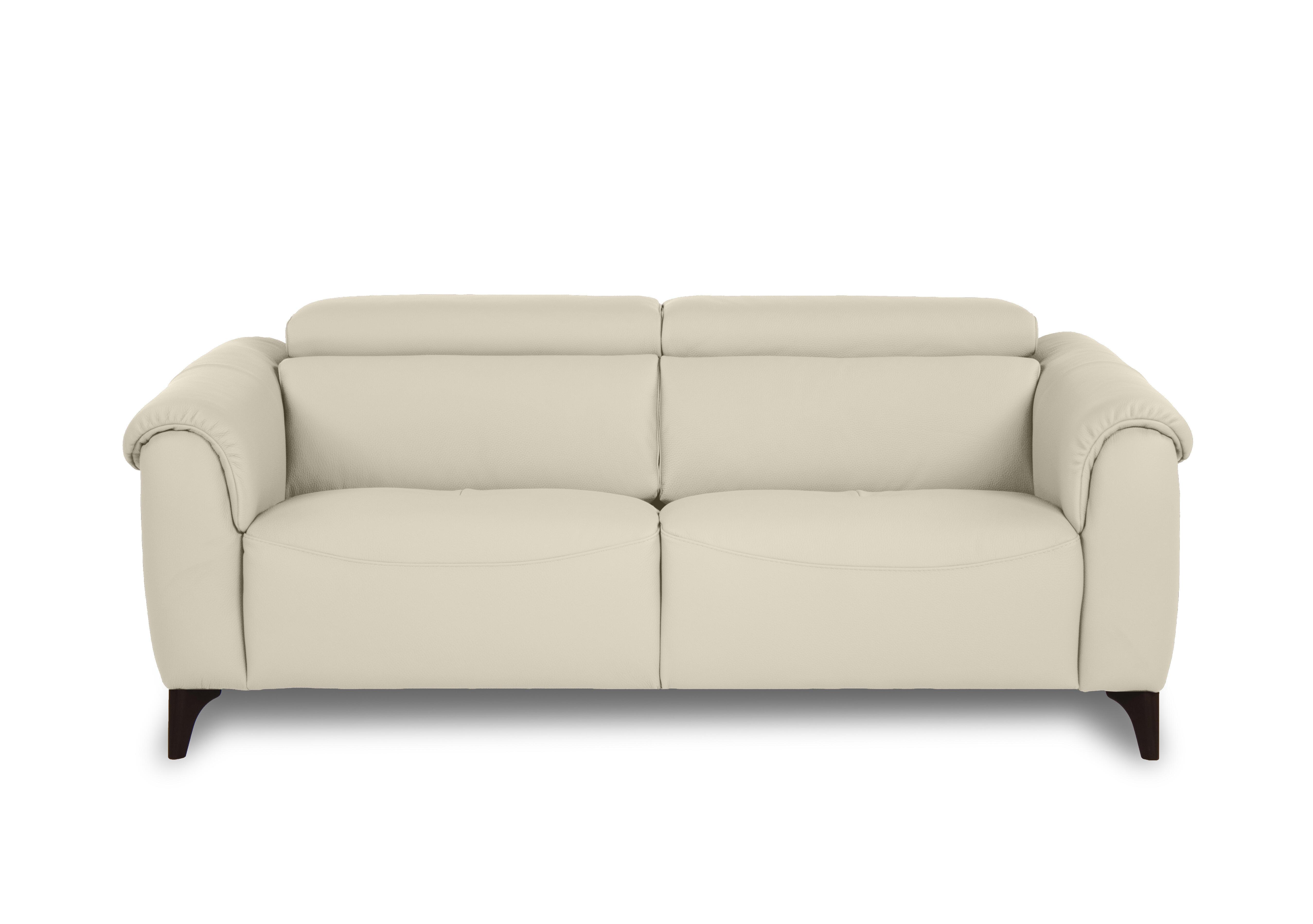 Nicole 3 Seater Leather Sofa in Mars Bianco 1600 Rw on Furniture Village