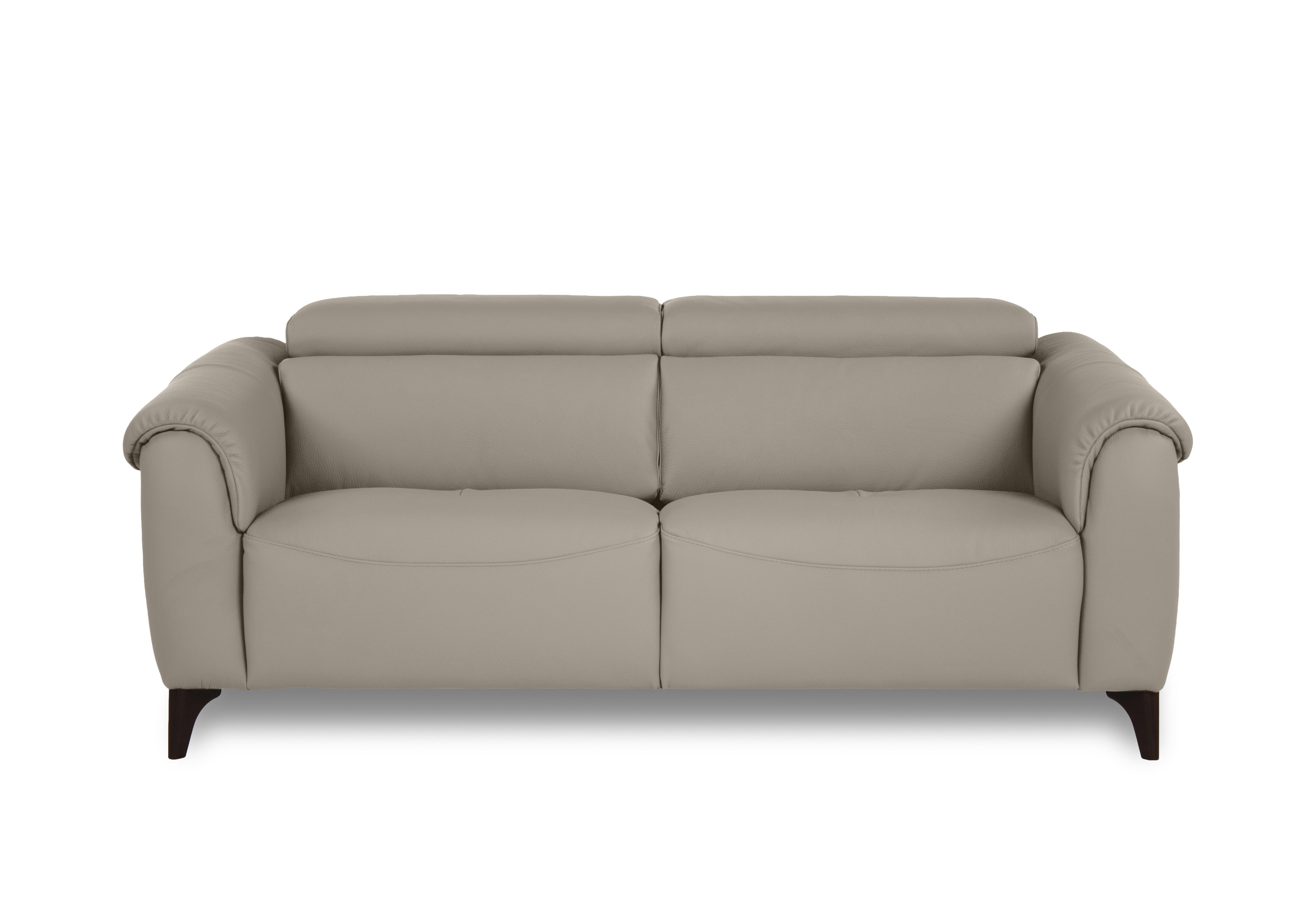Nicole 3 Seater Leather Sofa in Torello Fango 352 Rw on Furniture Village