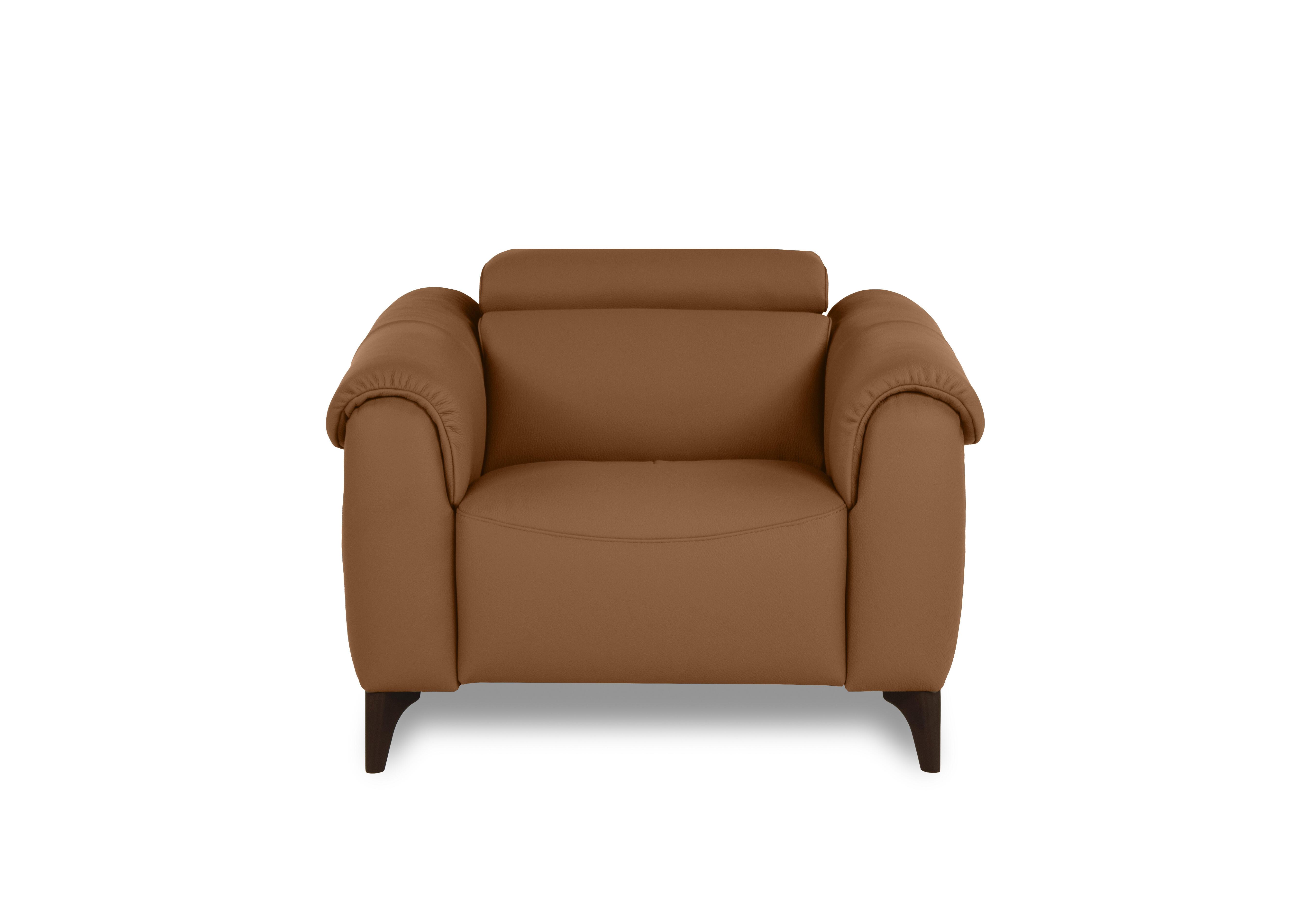 Nicole Leather Armchair in Mars Cognac 1608 Rw on Furniture Village