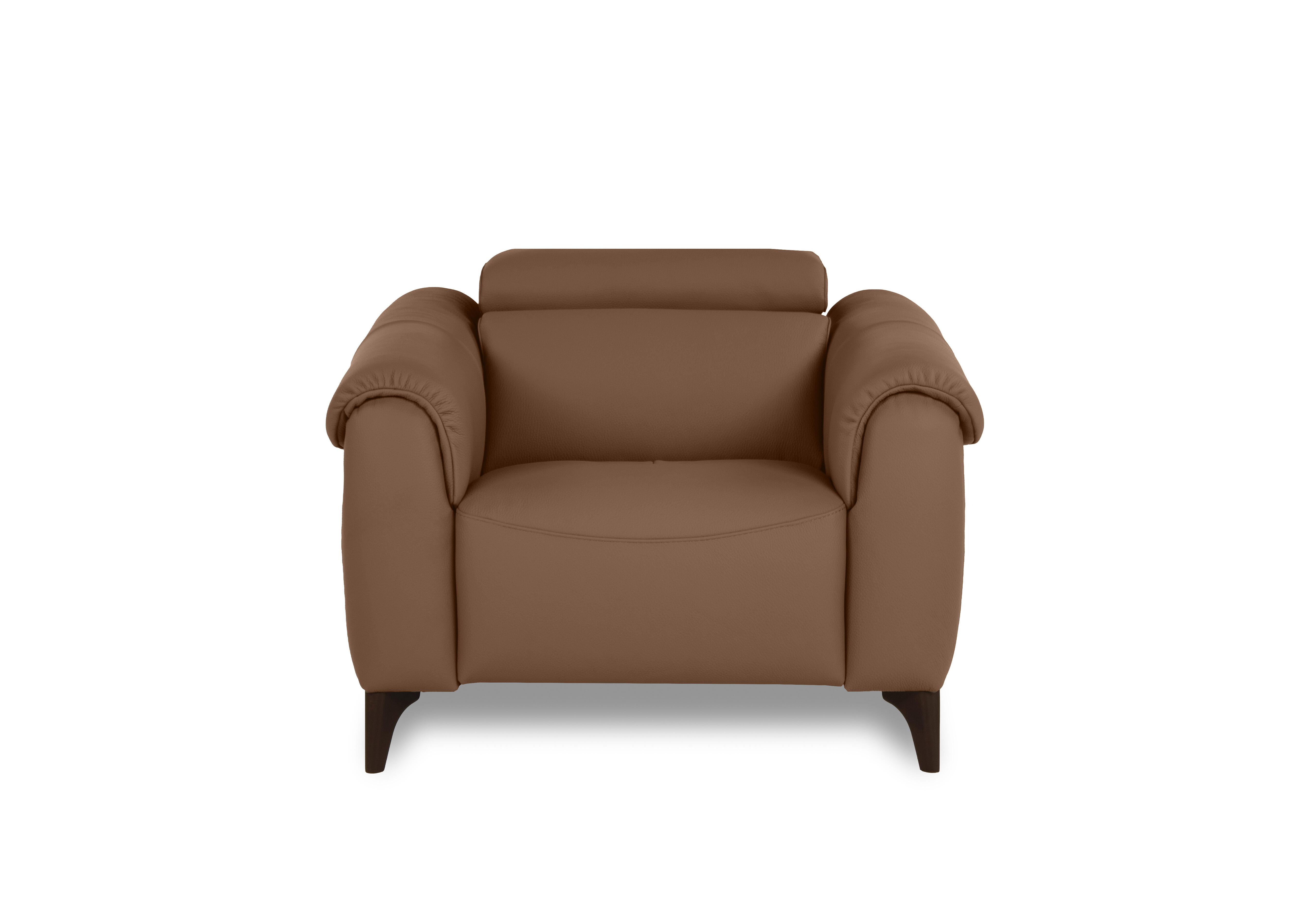 Nicole Leather Armchair in Torello Cuoio 372 Rw on Furniture Village