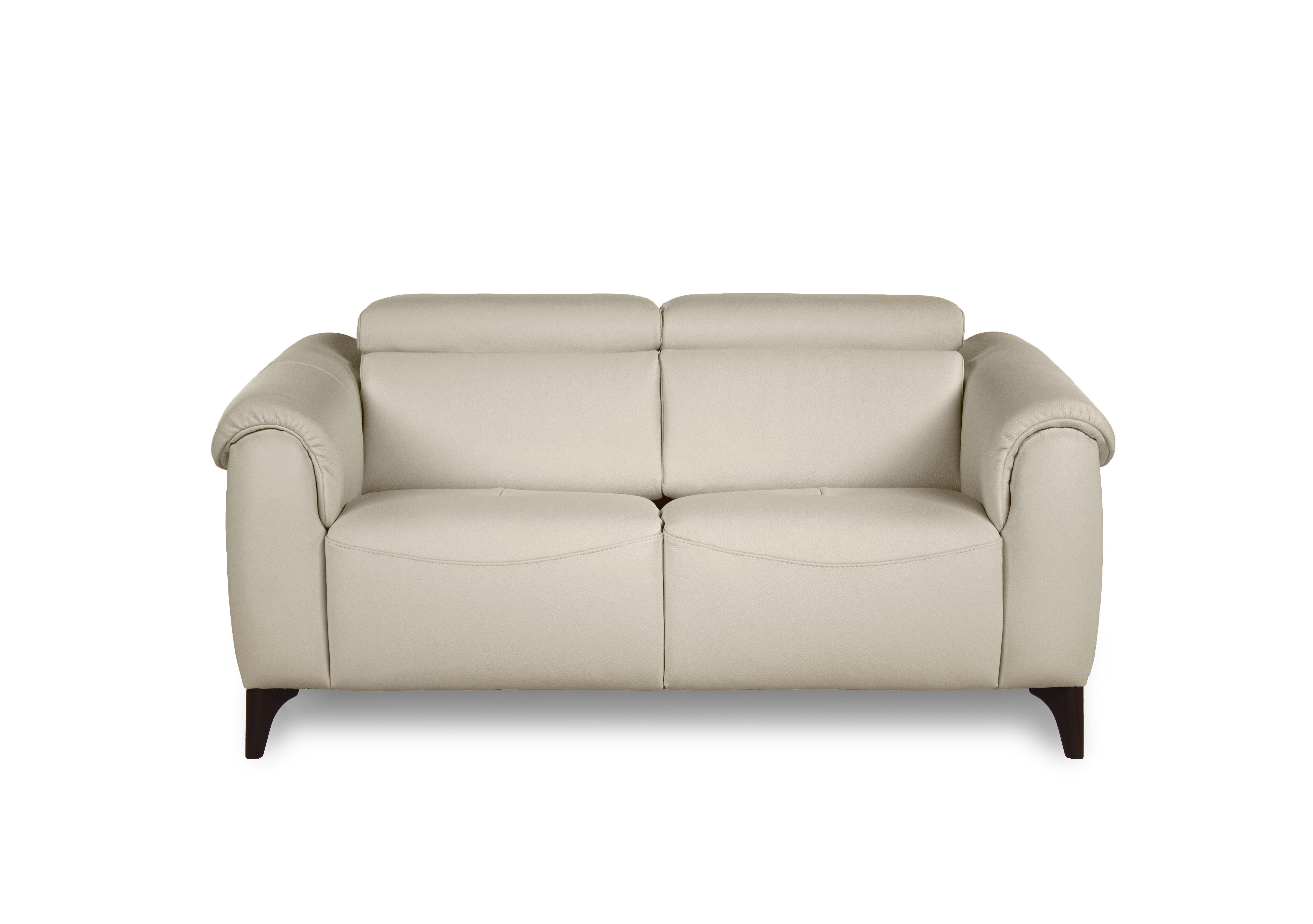 Nicole 2 Seater Leather Power Recliner Sofa with Power Headrests and Power Lumbar in Mars Bianco 1600 Rw on Furniture Village