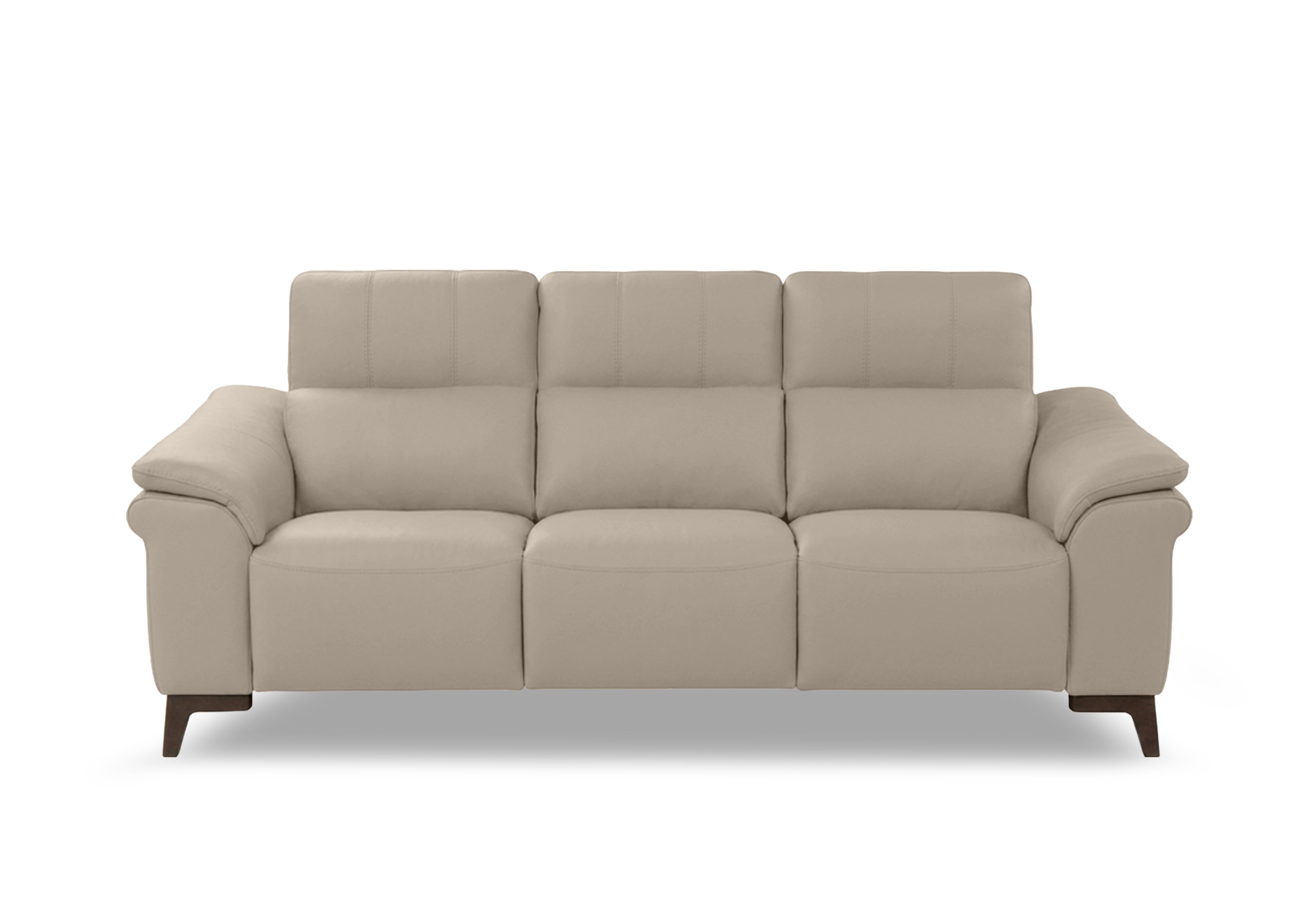 Marconi 3 Seater 3 Cushion Leather Power Recliner Sofa with Power Headrests and Power Lumbar in Mars Havana 1606 Rw on Furniture Village