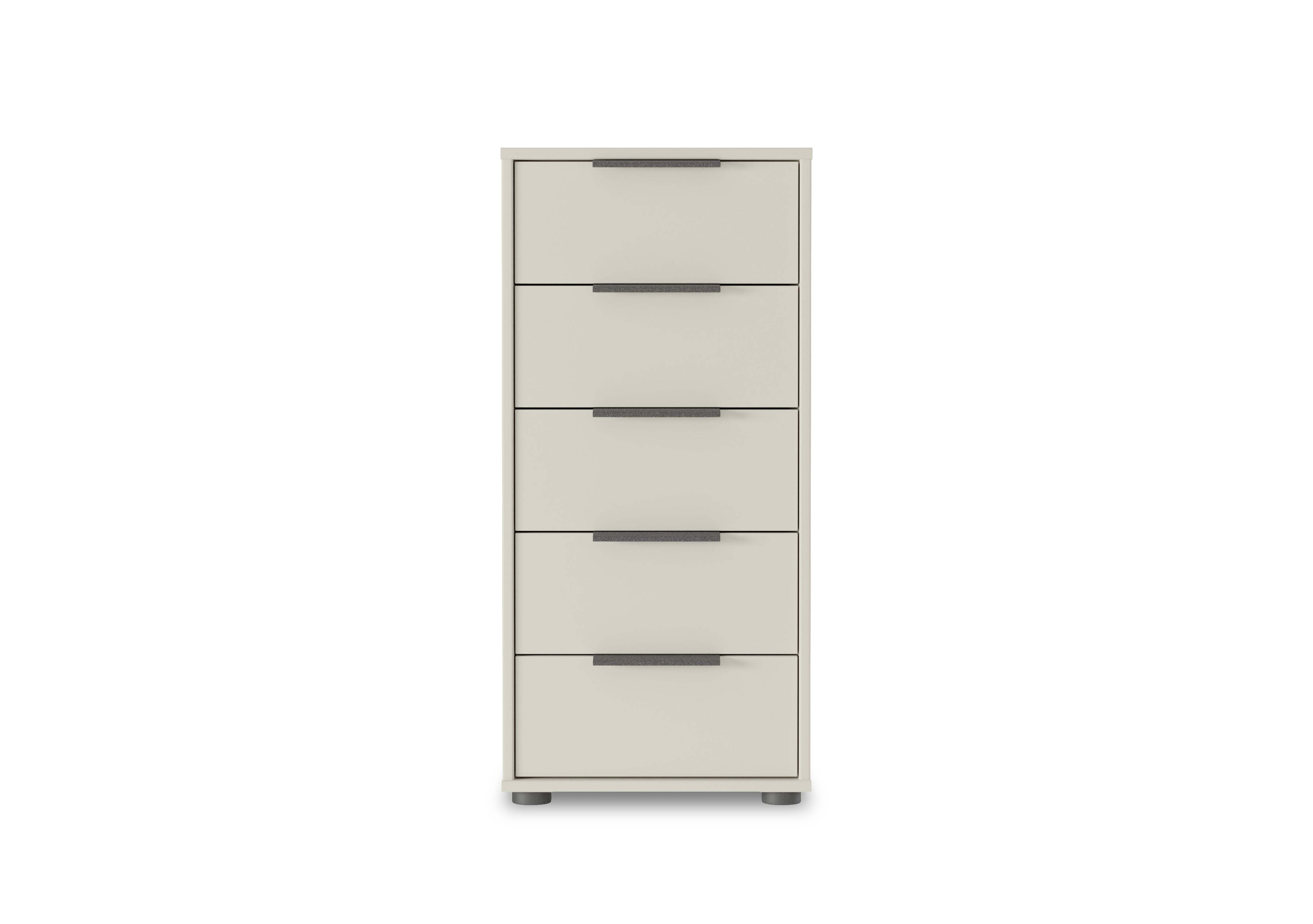 Instinct 40cm 5 Drawer Matt Finish Chest in Champagne on Furniture Village