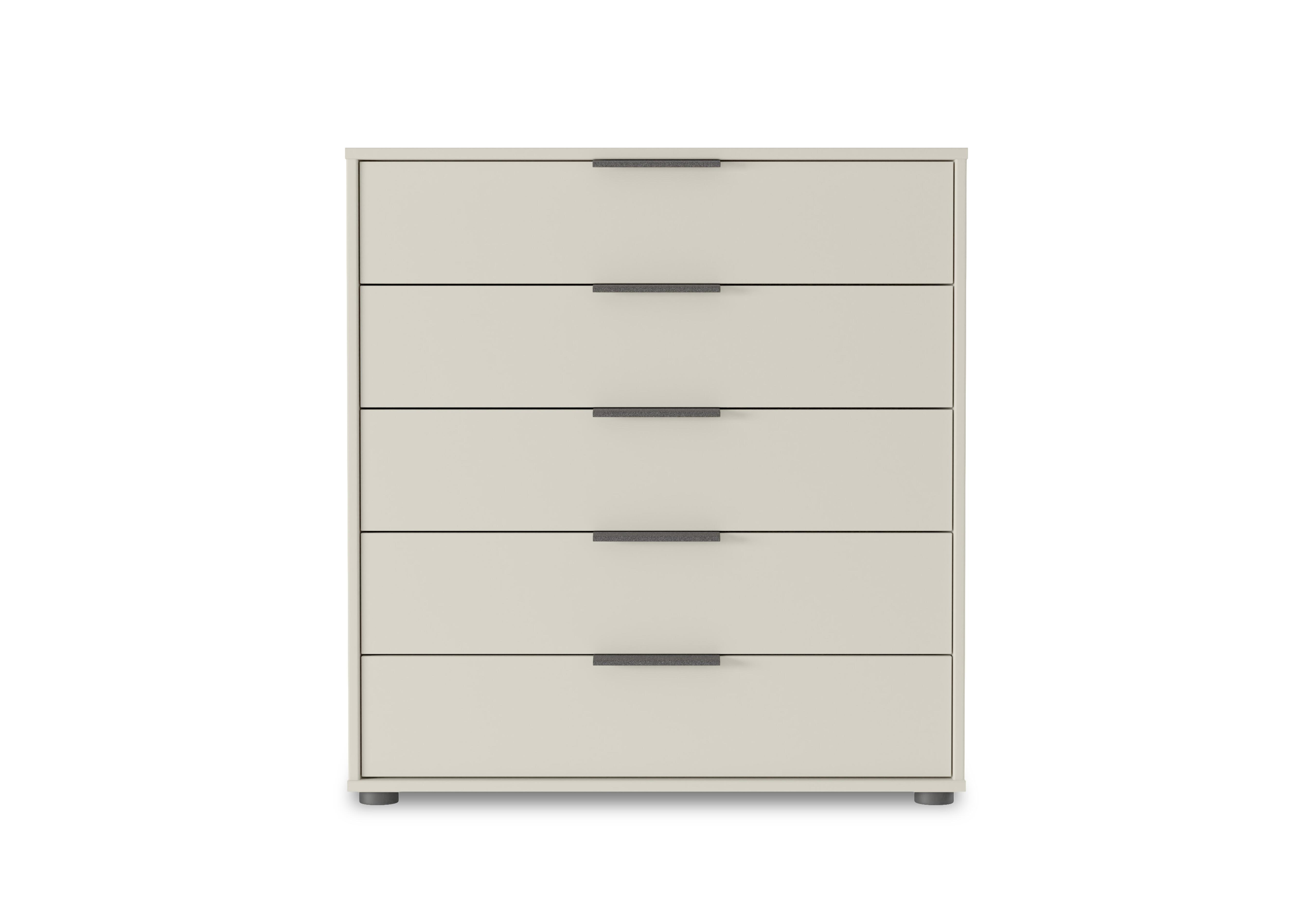 Instinct 80cm 5 Drawer Matt Finish Chest in Champagne on Furniture Village
