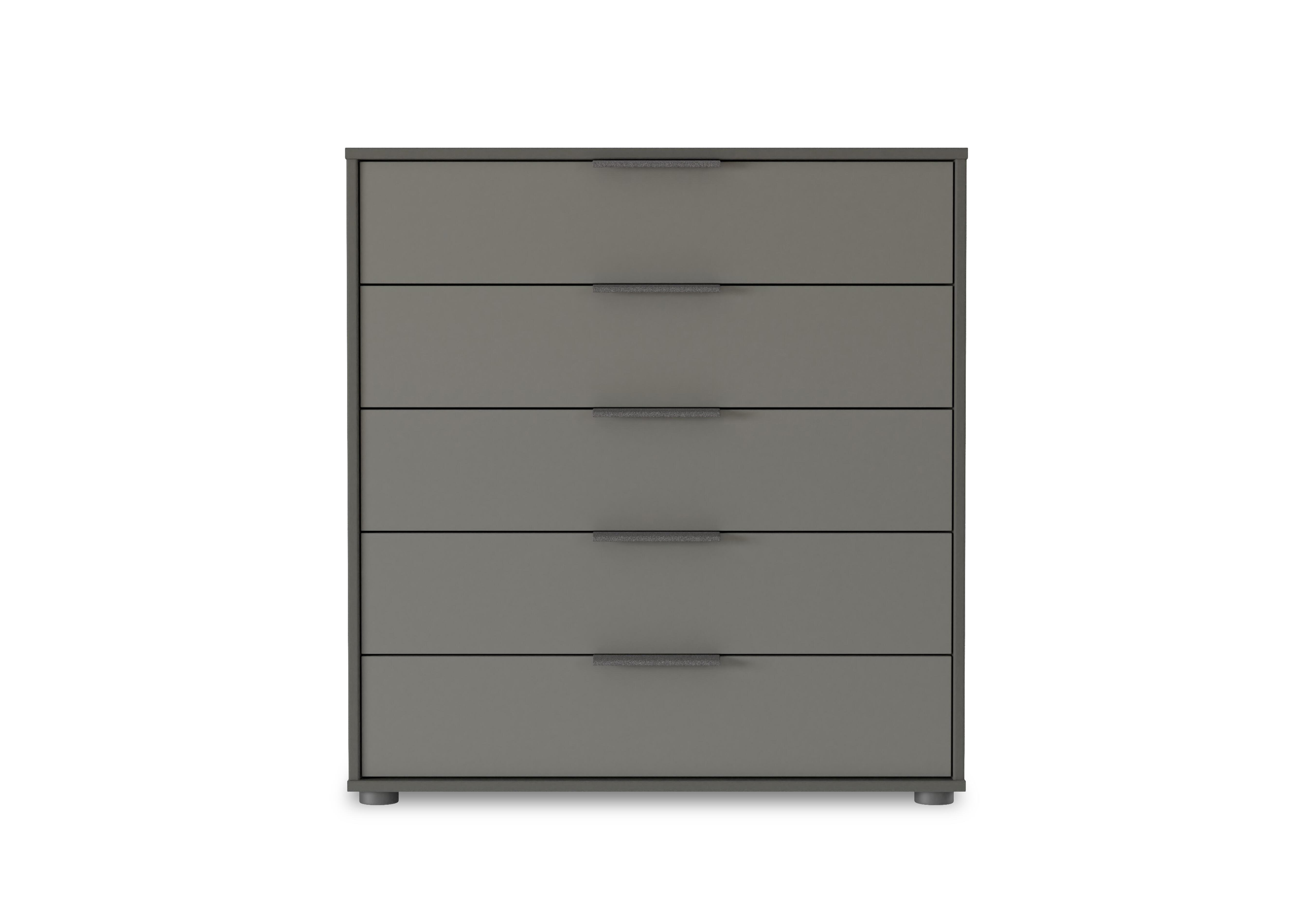 Instinct 80cm 5 Drawer Matt Finish Chest in Lava Grey on Furniture Village