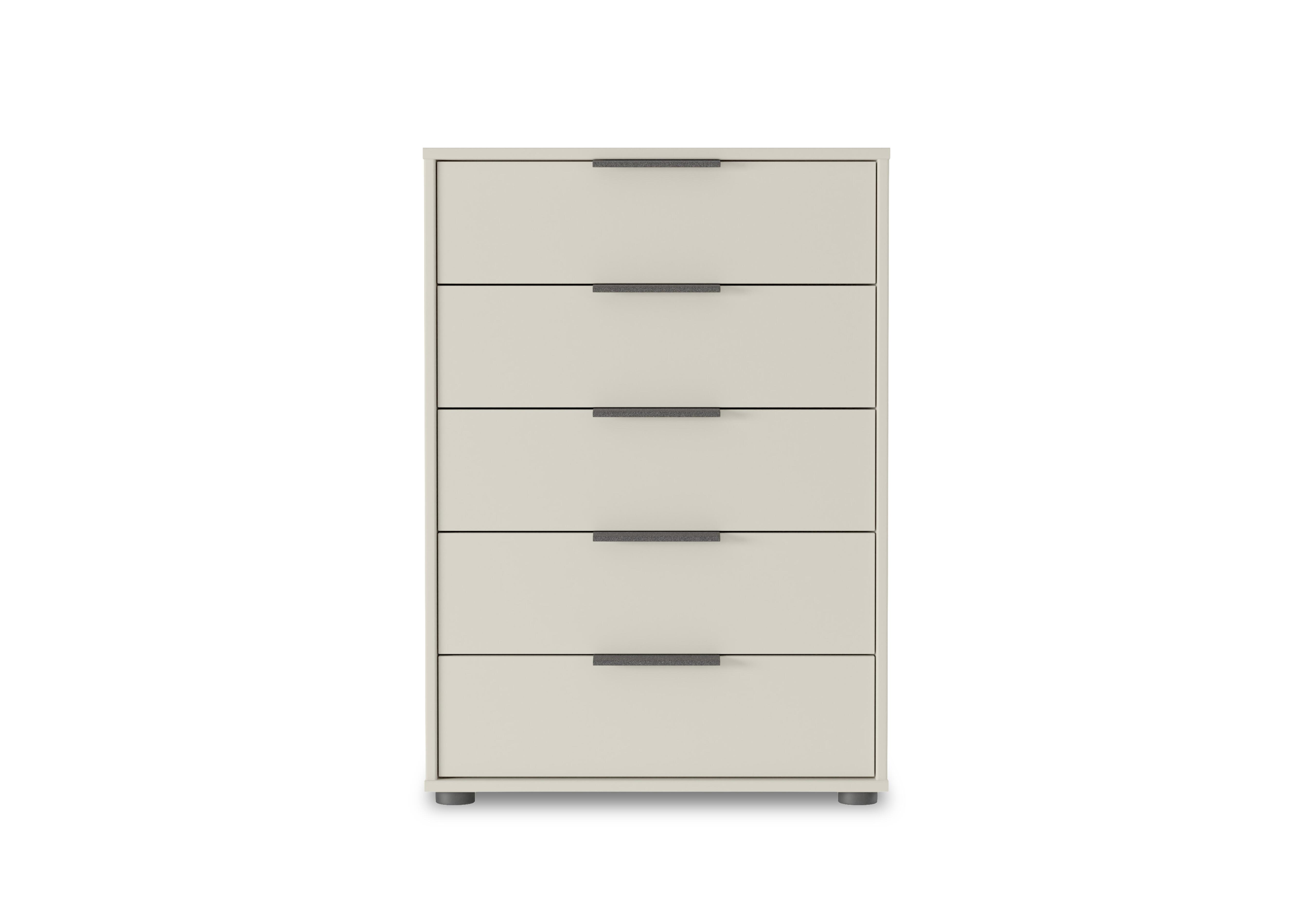 Instinct 60cm 5 Drawer Matt Finish Chest in Champagne on Furniture Village