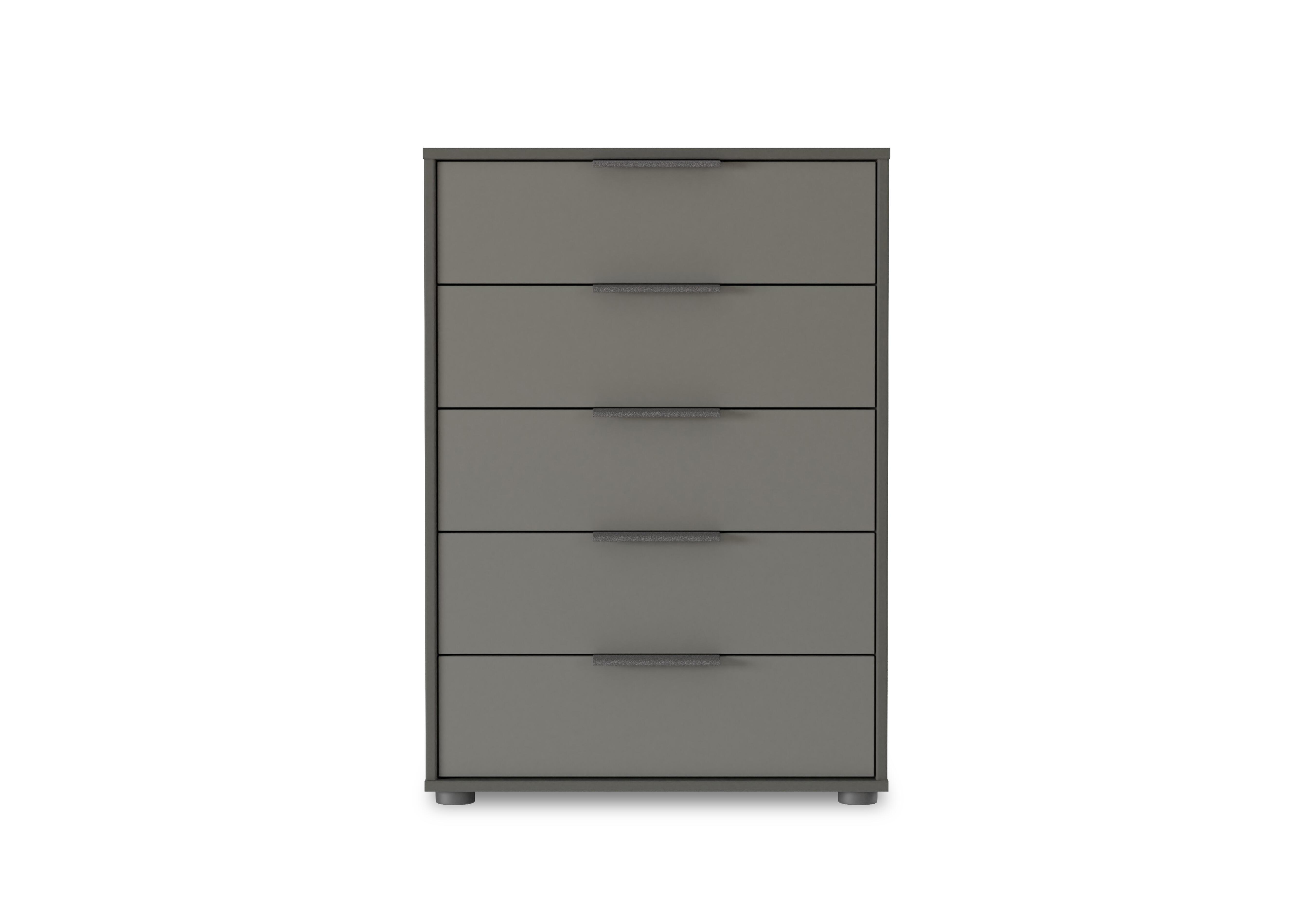 Instinct 60cm 5 Drawer Matt Finish Chest in Lava Grey on Furniture Village