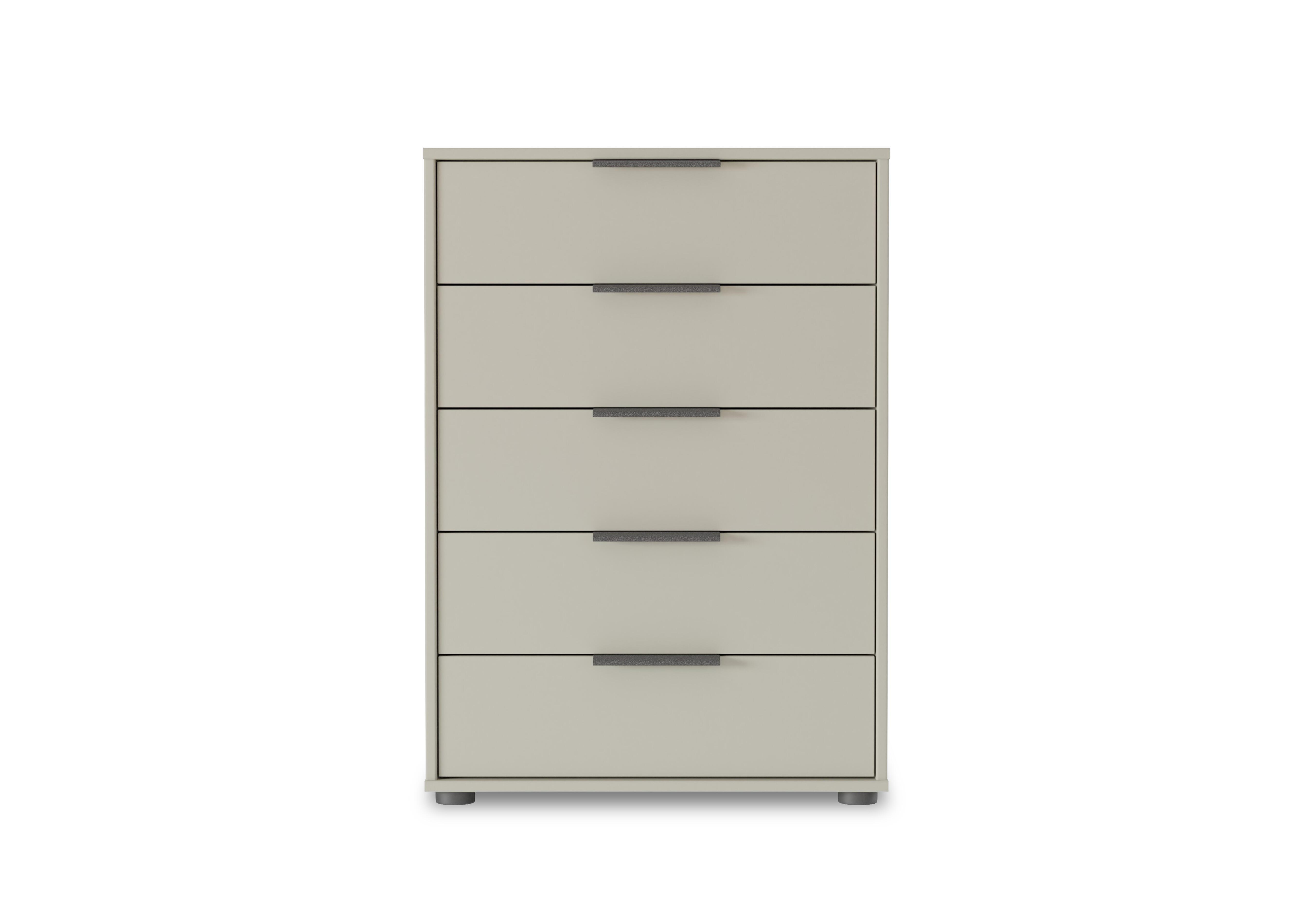 Instinct 60cm 5 Drawer Matt Finish Chest in Pebble Grey on Furniture Village