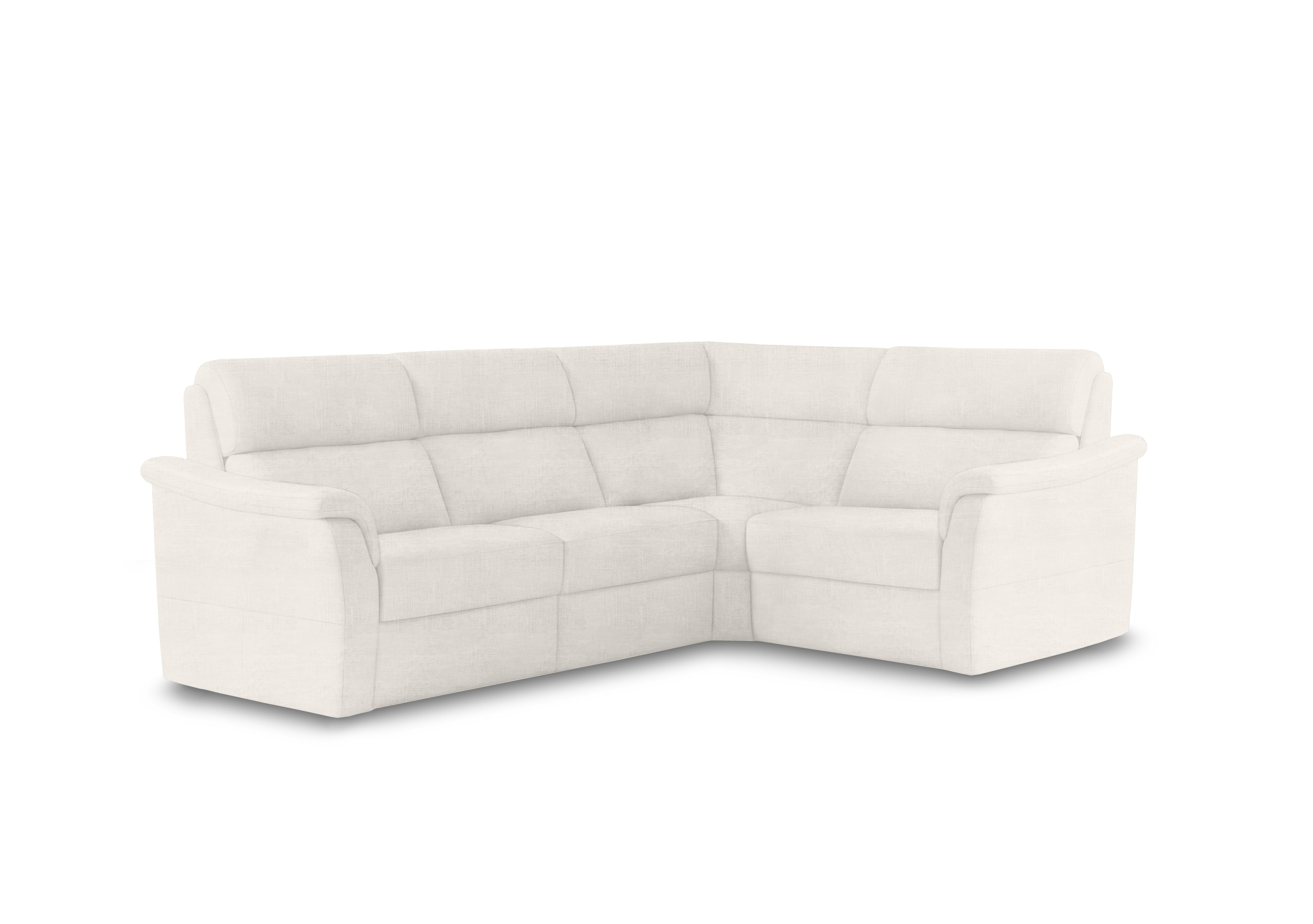 Bella Small Fabric Corner Sofa in Baobab Bianco 500 on Furniture Village