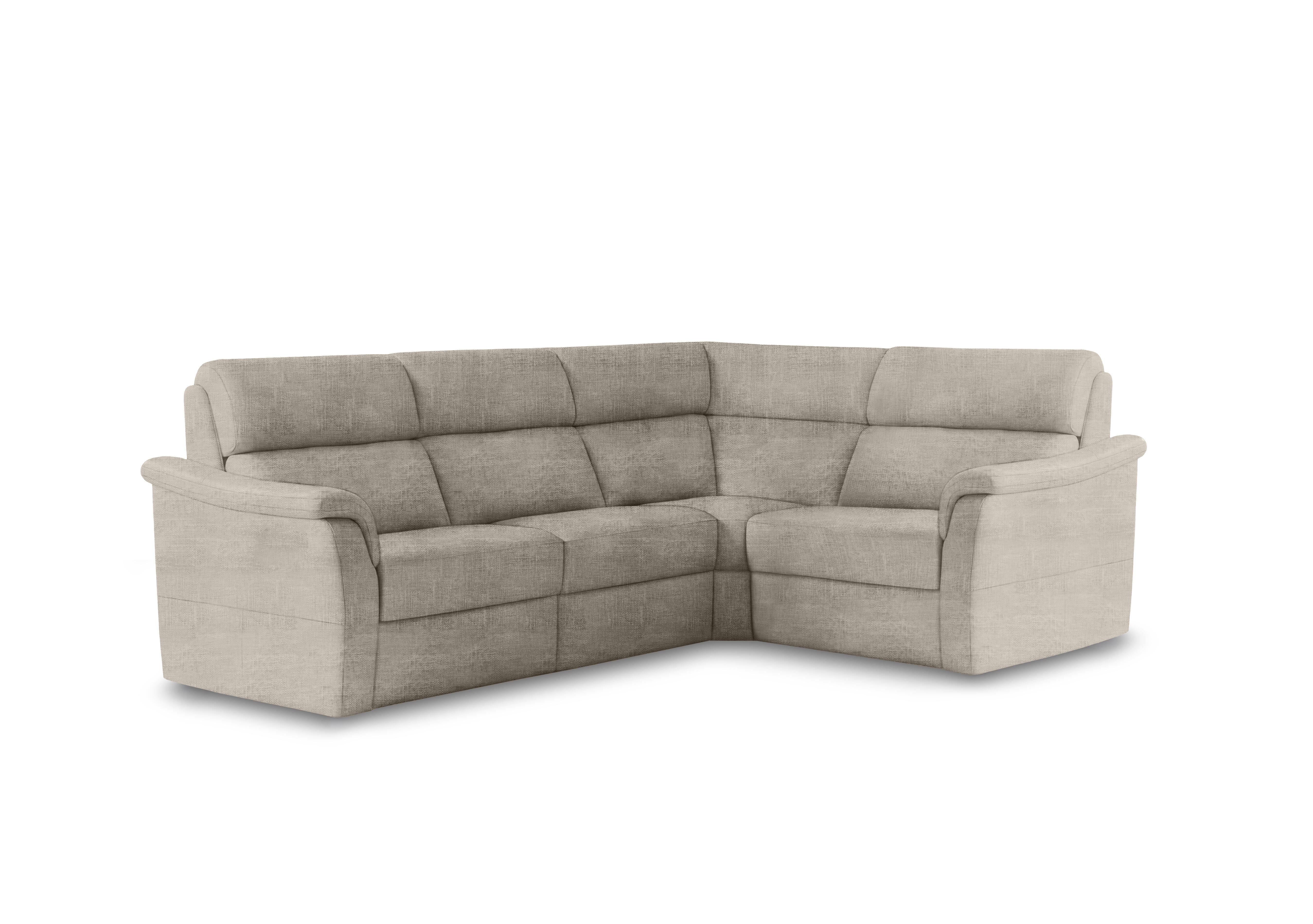 Bella Small Fabric Corner Sofa in Zoia Beige 9020 on Furniture Village