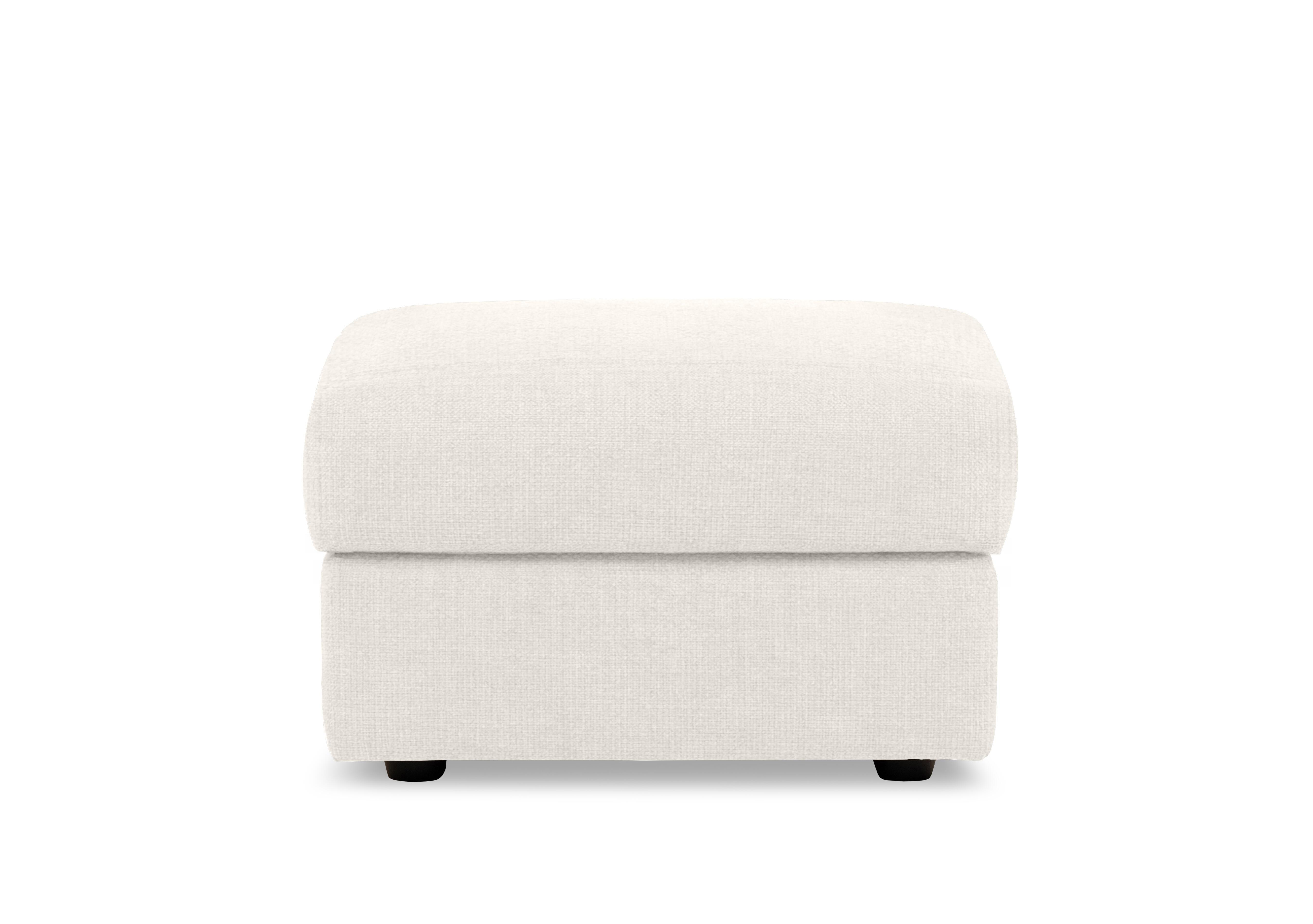 Bella Rectangular Fabric Storage Footstool in Baobab Bianco 500 on Furniture Village