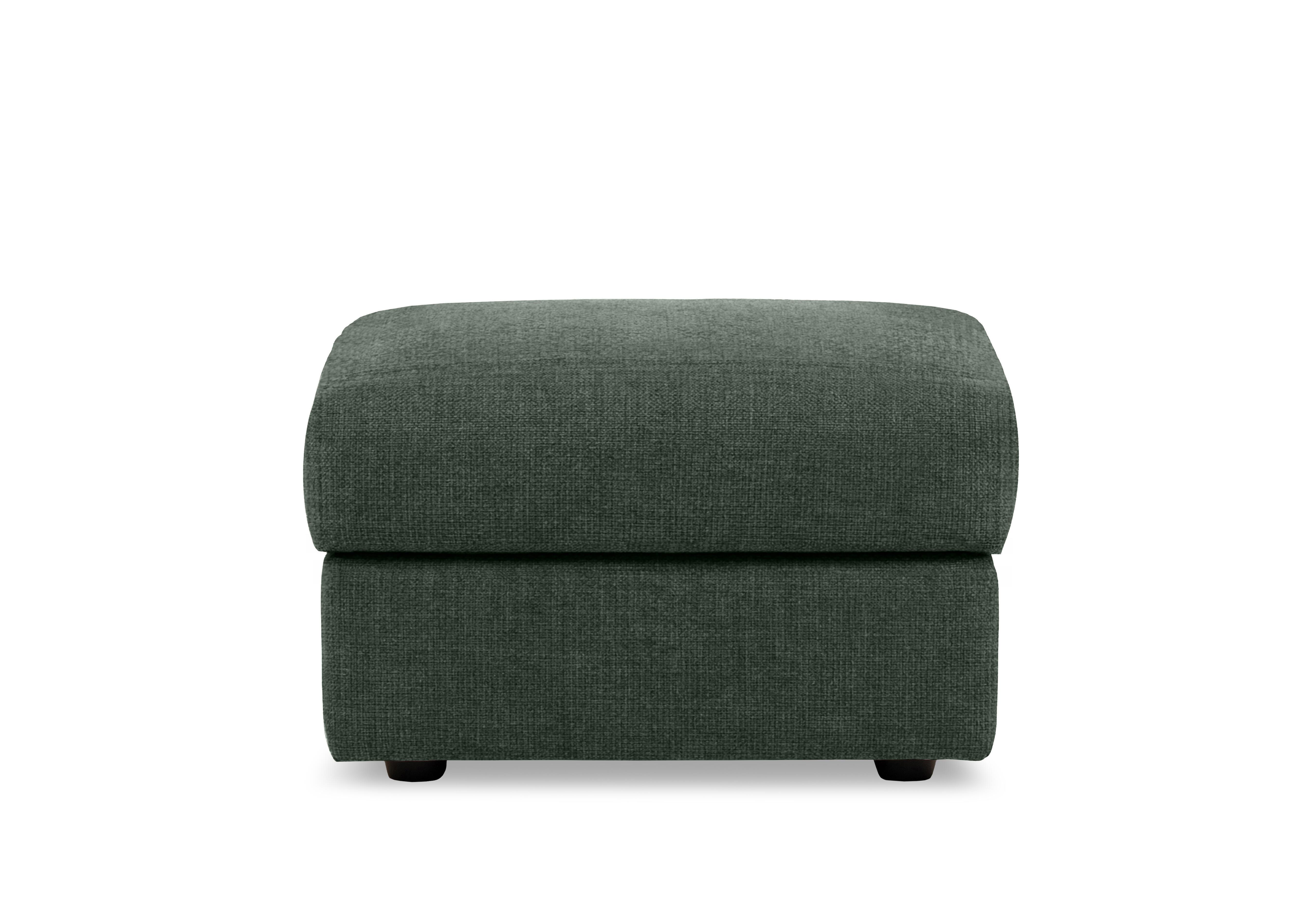 Bella Rectangular Fabric Storage Footstool in Baobab Verde 558 on Furniture Village
