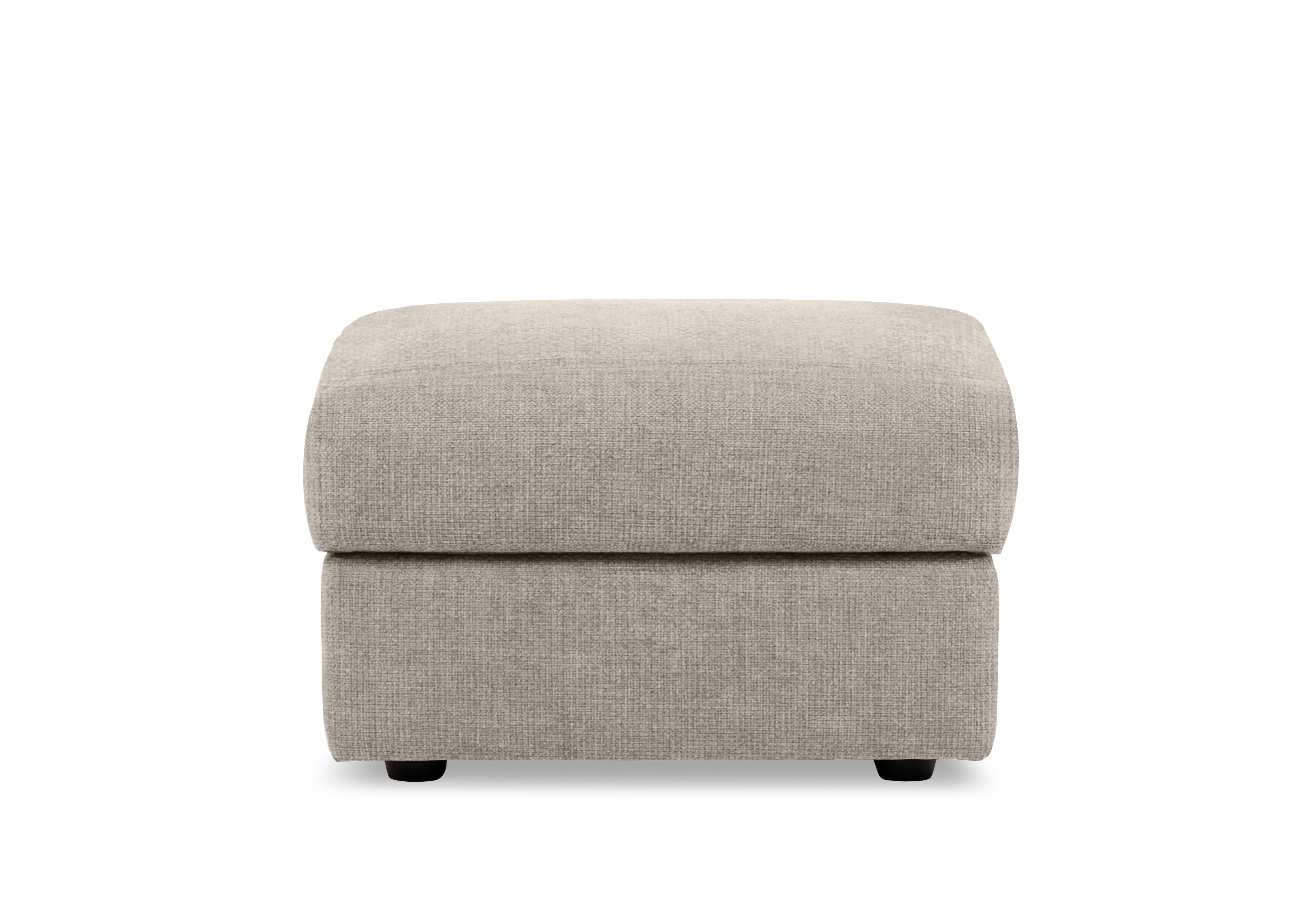 Bella Rectangular Fabric Storage Footstool in Zoia Beige 9020 on Furniture Village