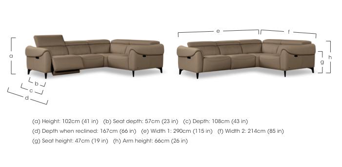 Nicole Small Leather Corner Sofa in  on Furniture Village