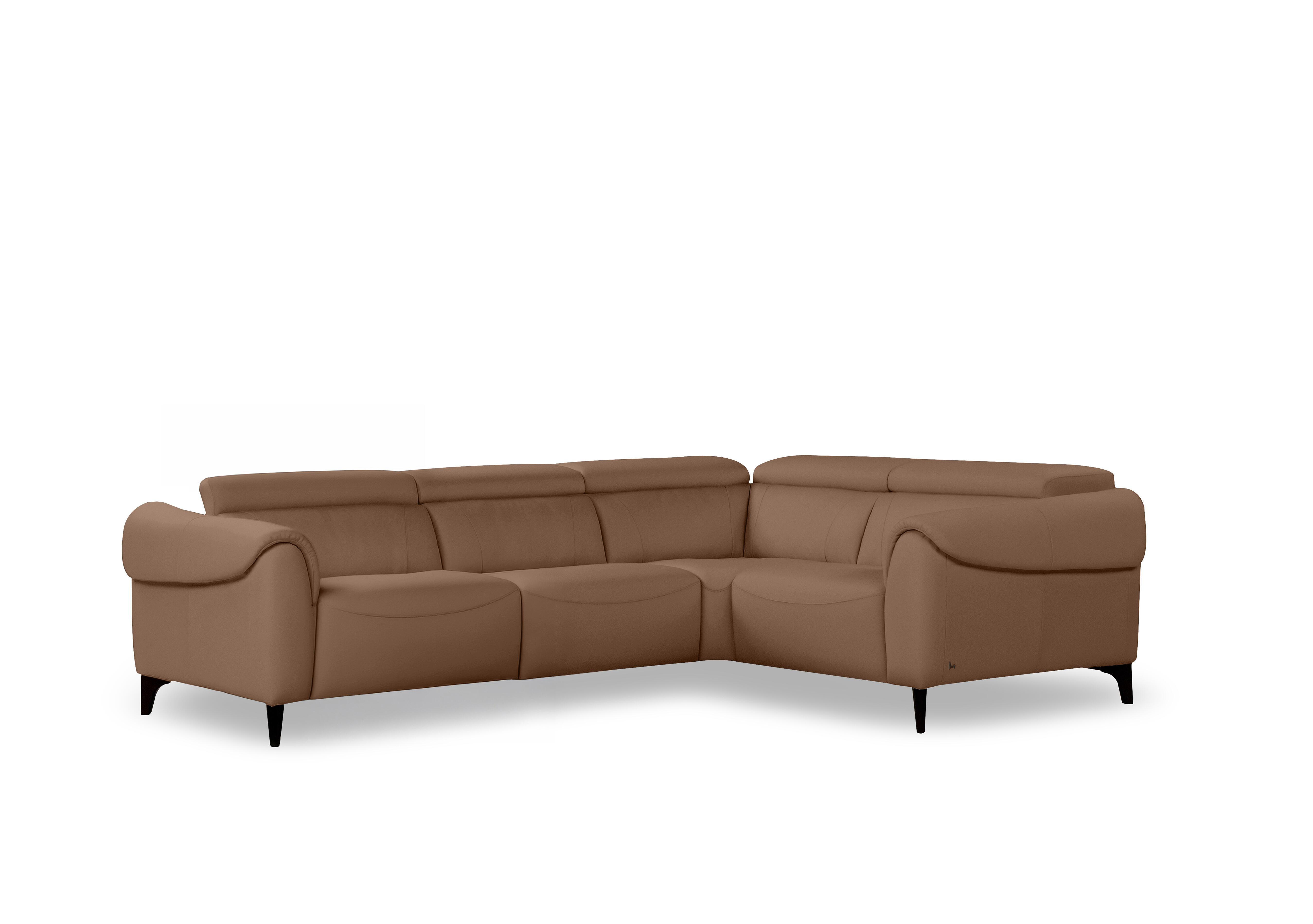 Nicole Small Leather Corner Sofa in Torello Cuoio 372 Rw on Furniture Village